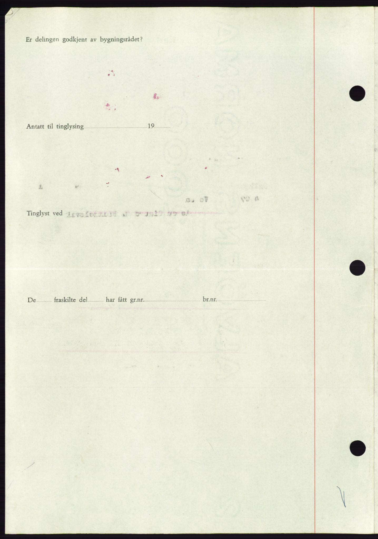 Søre Sunnmøre sorenskriveri, AV/SAT-A-4122/1/2/2C/L0084: Mortgage book no. 10A, 1949-1949, Diary no: : 681/1949