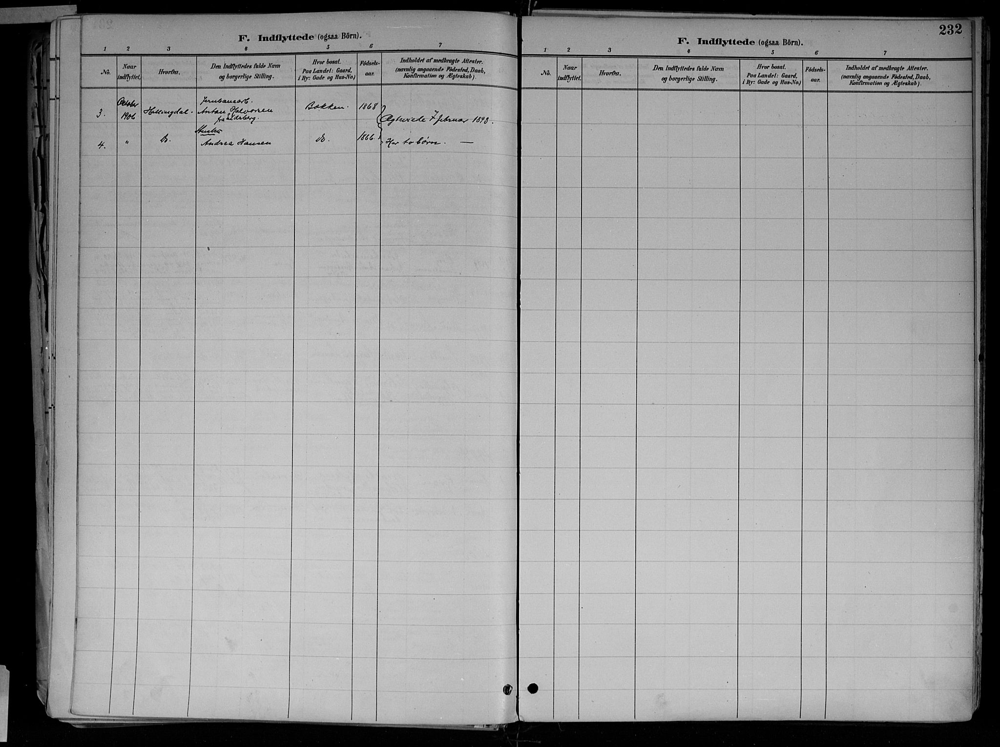 Jevnaker prestekontor, AV/SAH-PREST-116/H/Ha/Haa/L0010: Parish register (official) no. 10, 1891-1906, p. 232