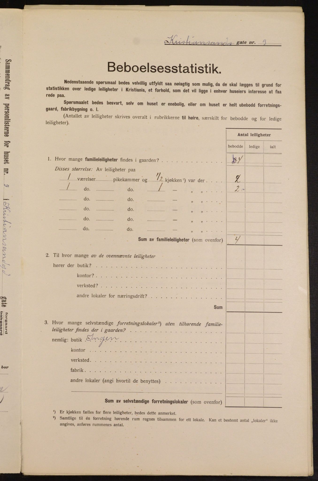 OBA, Municipal Census 1913 for Kristiania, 1913, p. 53949