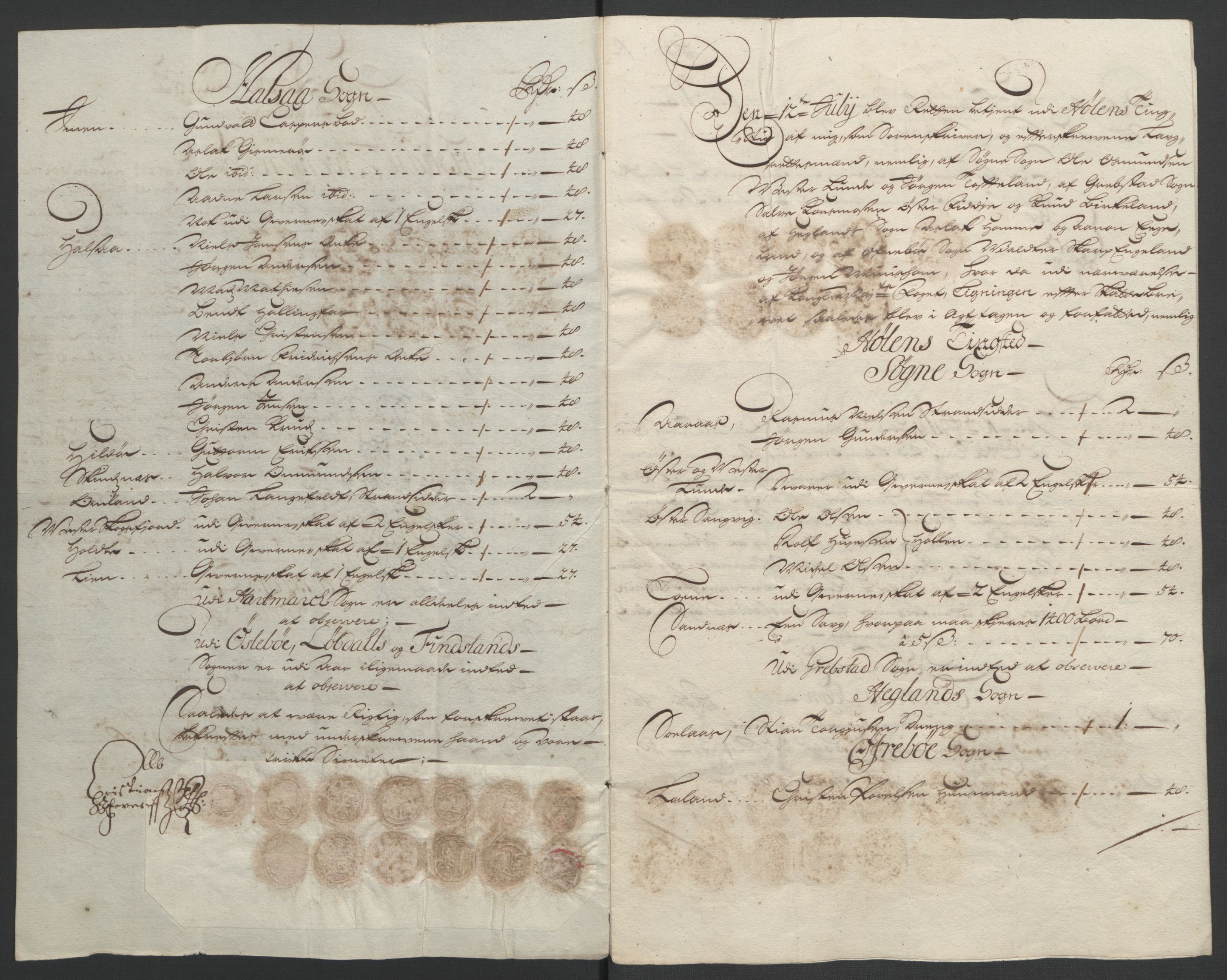 Rentekammeret inntil 1814, Reviderte regnskaper, Fogderegnskap, AV/RA-EA-4092/R43/L2545: Fogderegnskap Lista og Mandal, 1694-1695, p. 98