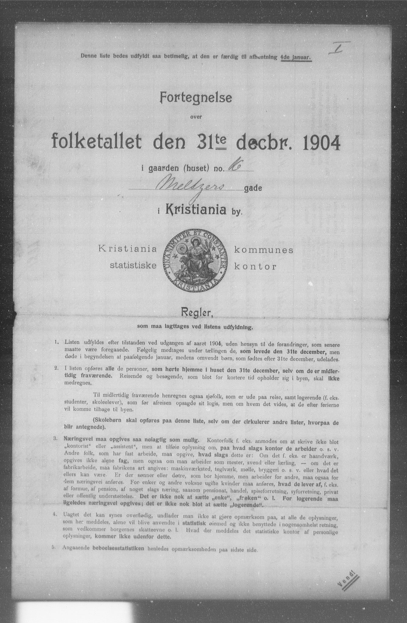 OBA, Municipal Census 1904 for Kristiania, 1904, p. 12523