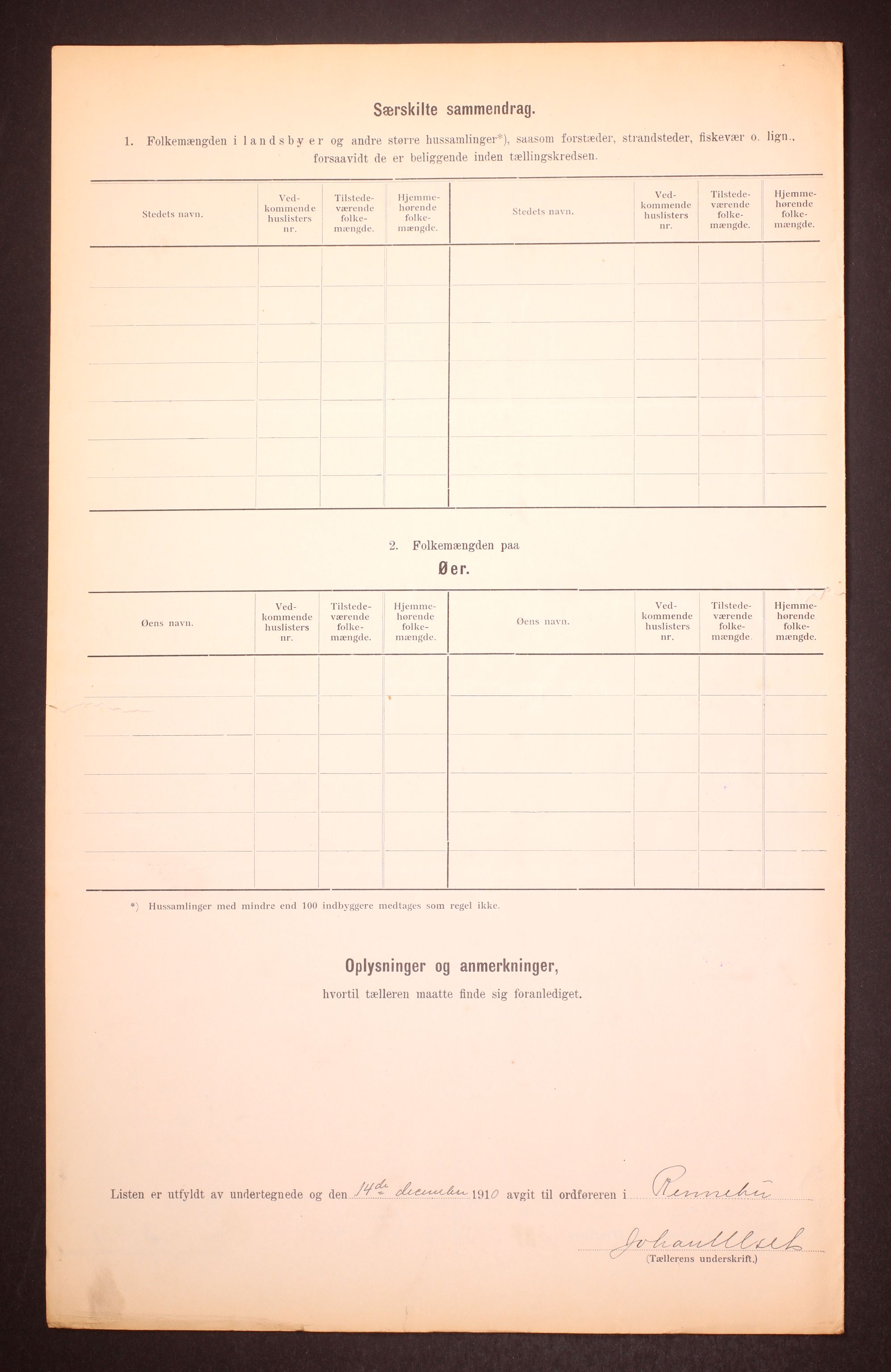 RA, 1910 census for Rennebu, 1910, p. 15