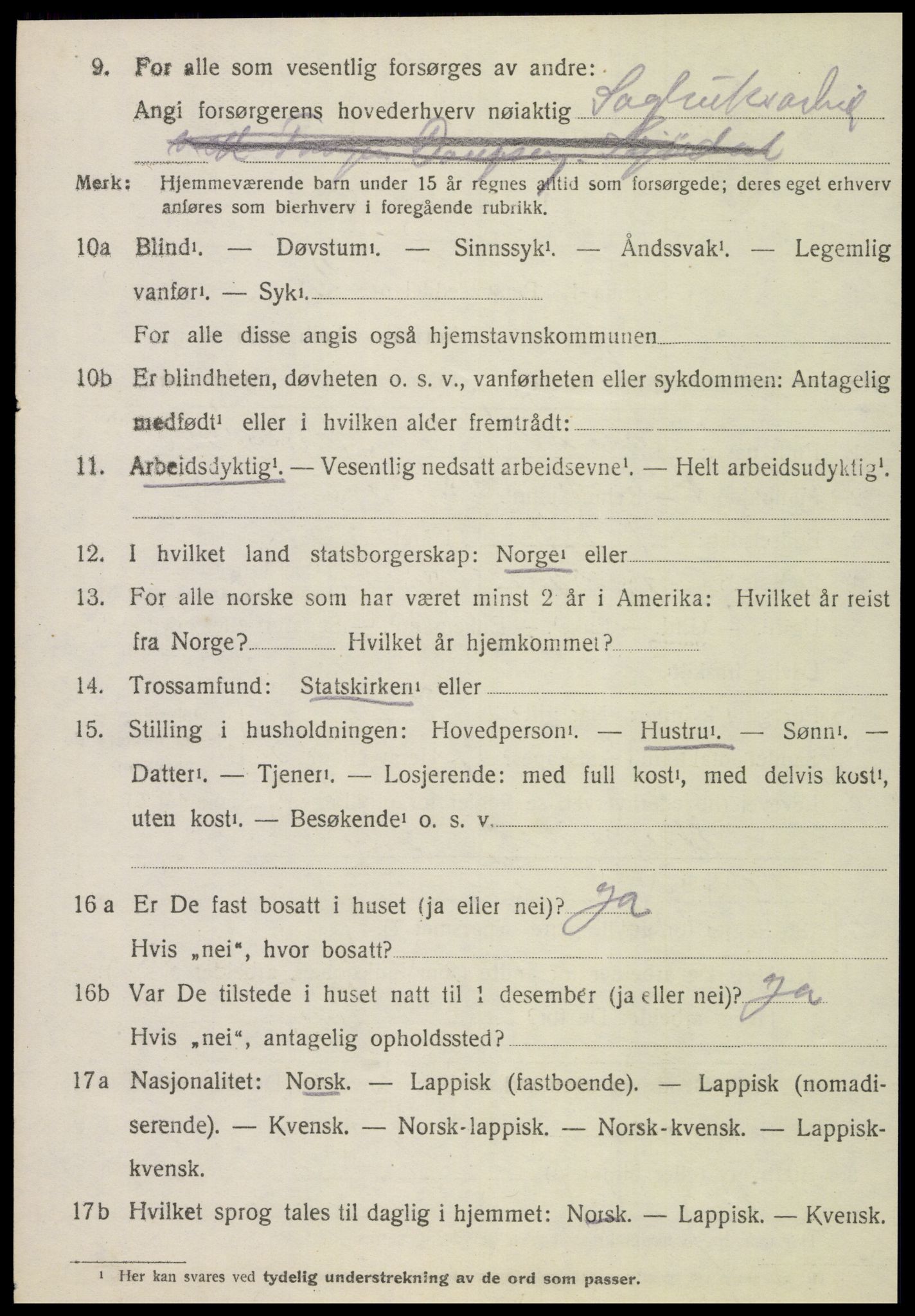 SAT, 1920 census for Stjørdal, 1920, p. 2545