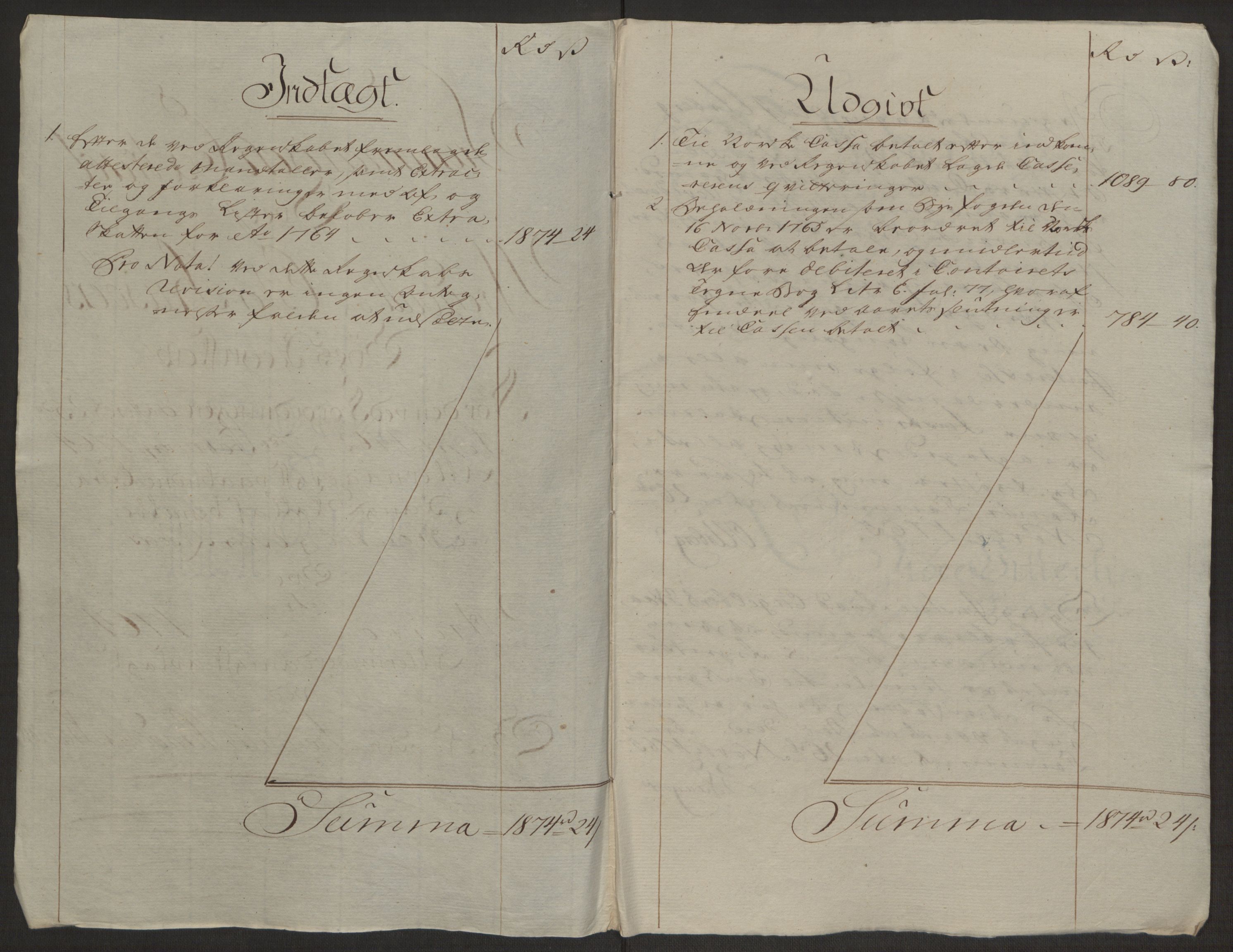 Rentekammeret inntil 1814, Reviderte regnskaper, Byregnskaper, AV/RA-EA-4066/R/Rl/L0230/0001: [L4] Kontribusjonsregnskap / Ekstraskatt, 1762-1764, p. 396