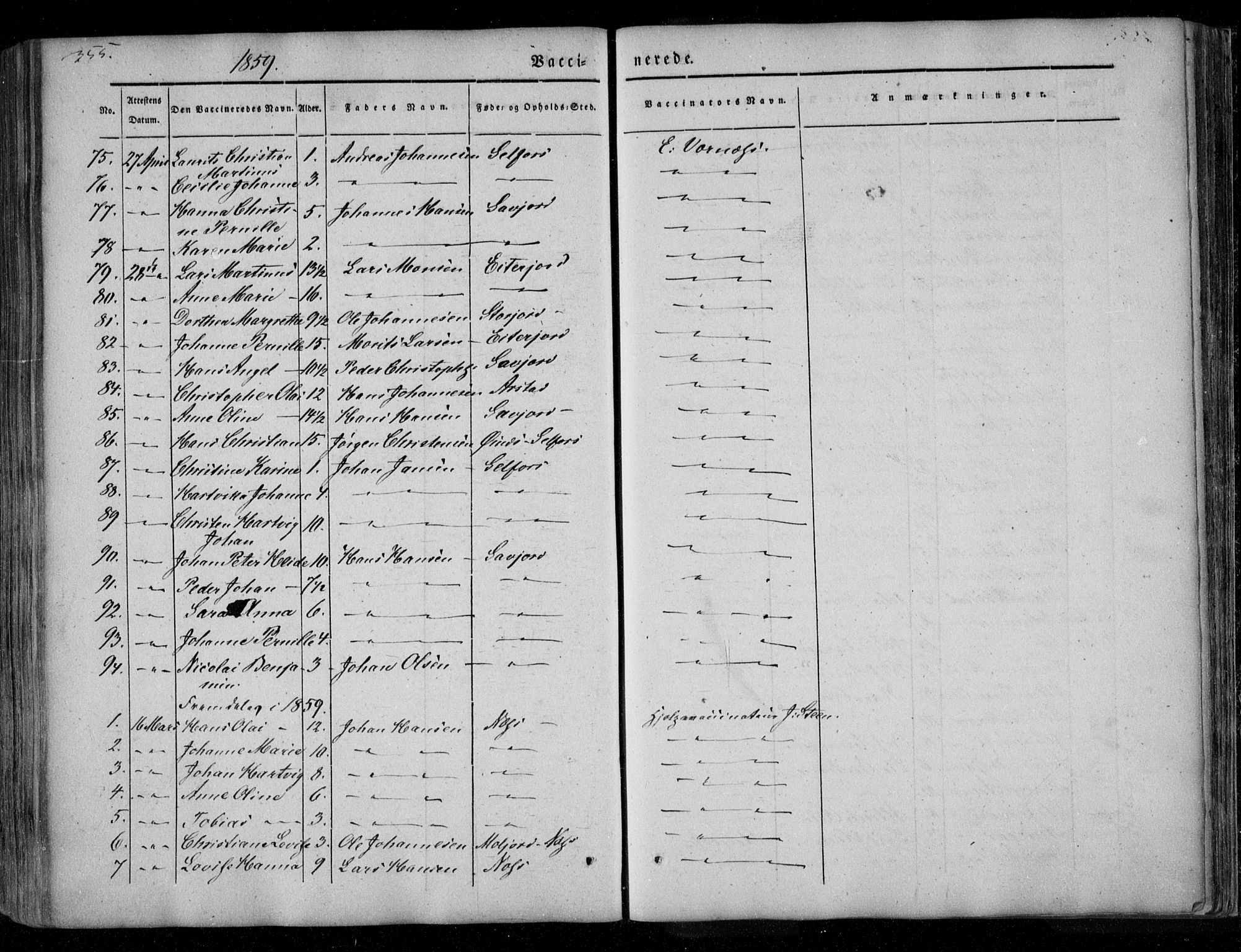 Ministerialprotokoller, klokkerbøker og fødselsregistre - Nordland, AV/SAT-A-1459/846/L0644: Parish register (official) no. 846A02, 1837-1872, p. 355