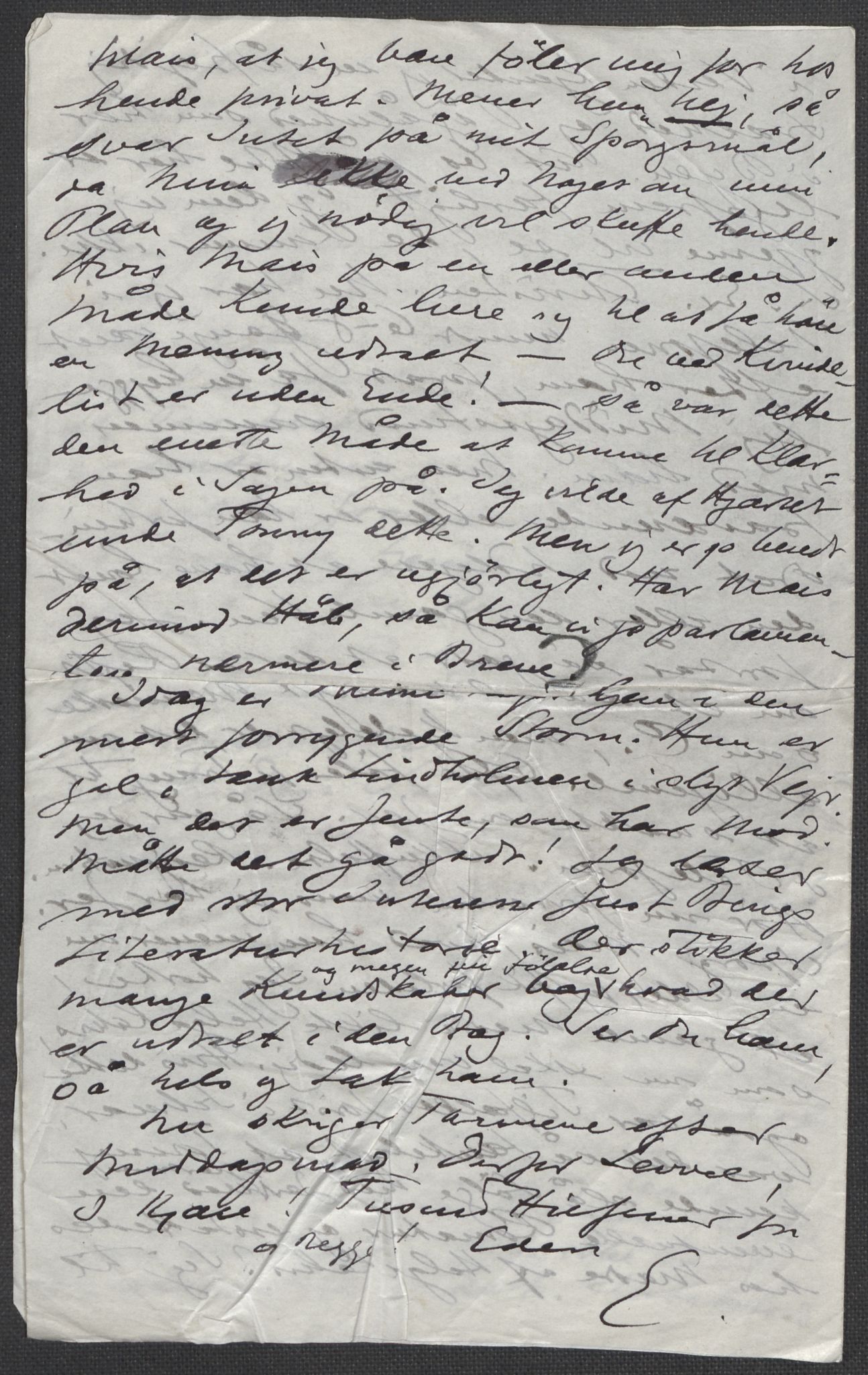 Beyer, Frants, AV/RA-PA-0132/F/L0001: Brev fra Edvard Grieg til Frantz Beyer og "En del optegnelser som kan tjene til kommentar til brevene" av Marie Beyer, 1872-1907, p. 765