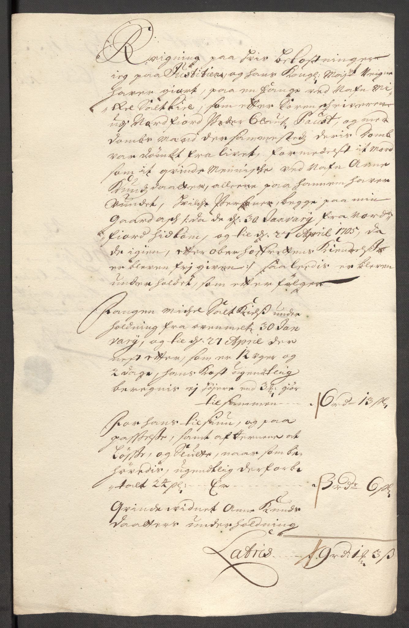 Rentekammeret inntil 1814, Reviderte regnskaper, Fogderegnskap, RA/EA-4092/R53/L3429: Fogderegnskap Sunn- og Nordfjord, 1705, p. 238