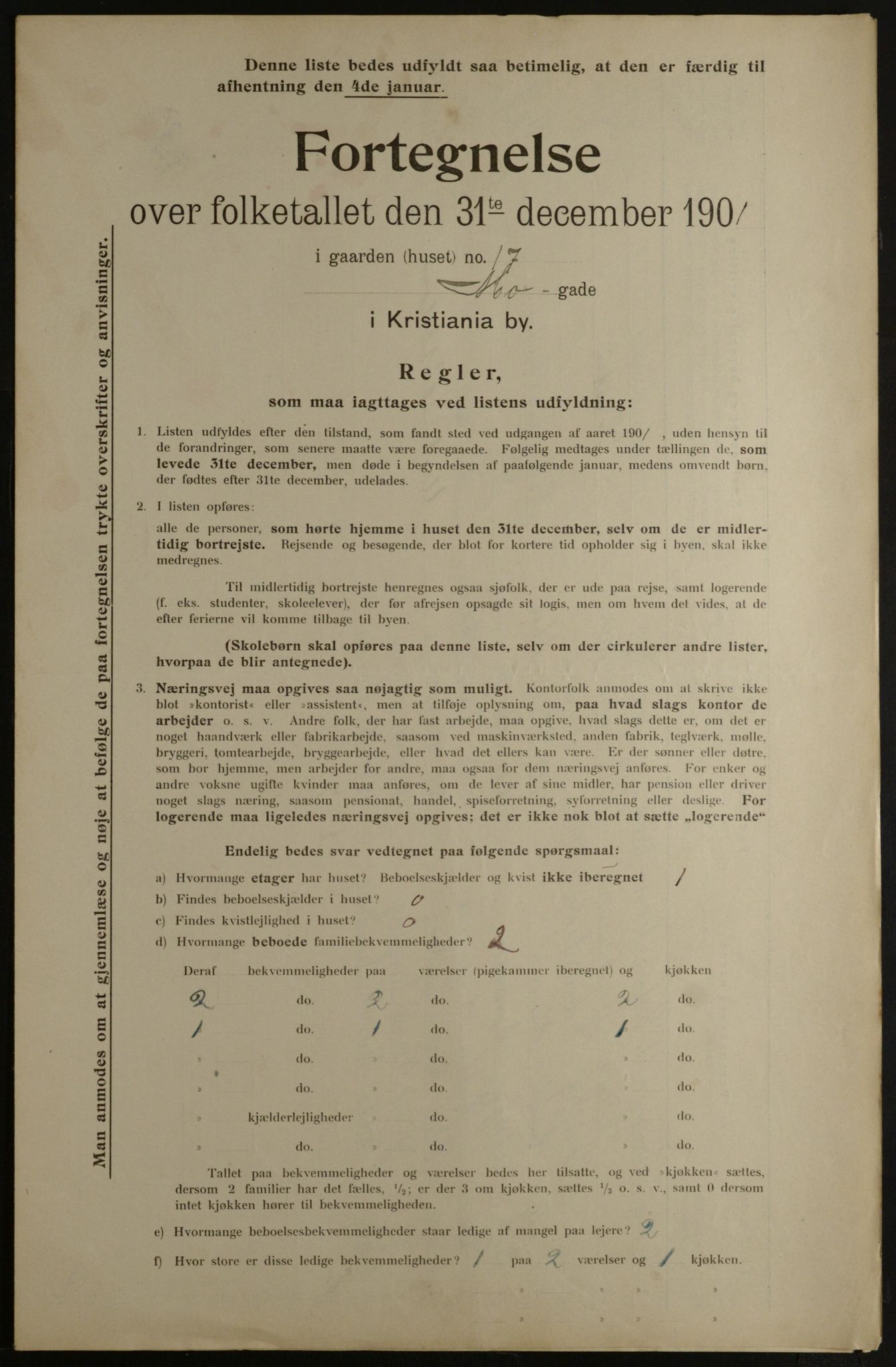 OBA, Municipal Census 1901 for Kristiania, 1901, p. 10075