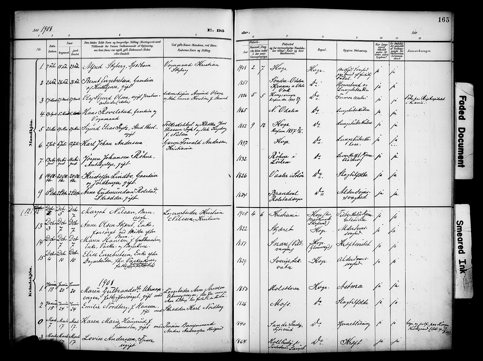 Vinger prestekontor, AV/SAH-PREST-024/H/Ha/Haa/L0016: Parish register (official) no. 16, 1898-1920, p. 165