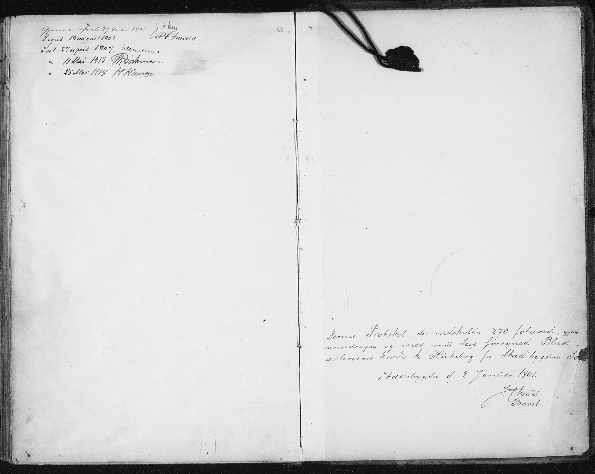 Ministerialprotokoller, klokkerbøker og fødselsregistre - Sør-Trøndelag, AV/SAT-A-1456/646/L0616: Parish register (official) no. 646A14, 1900-1918