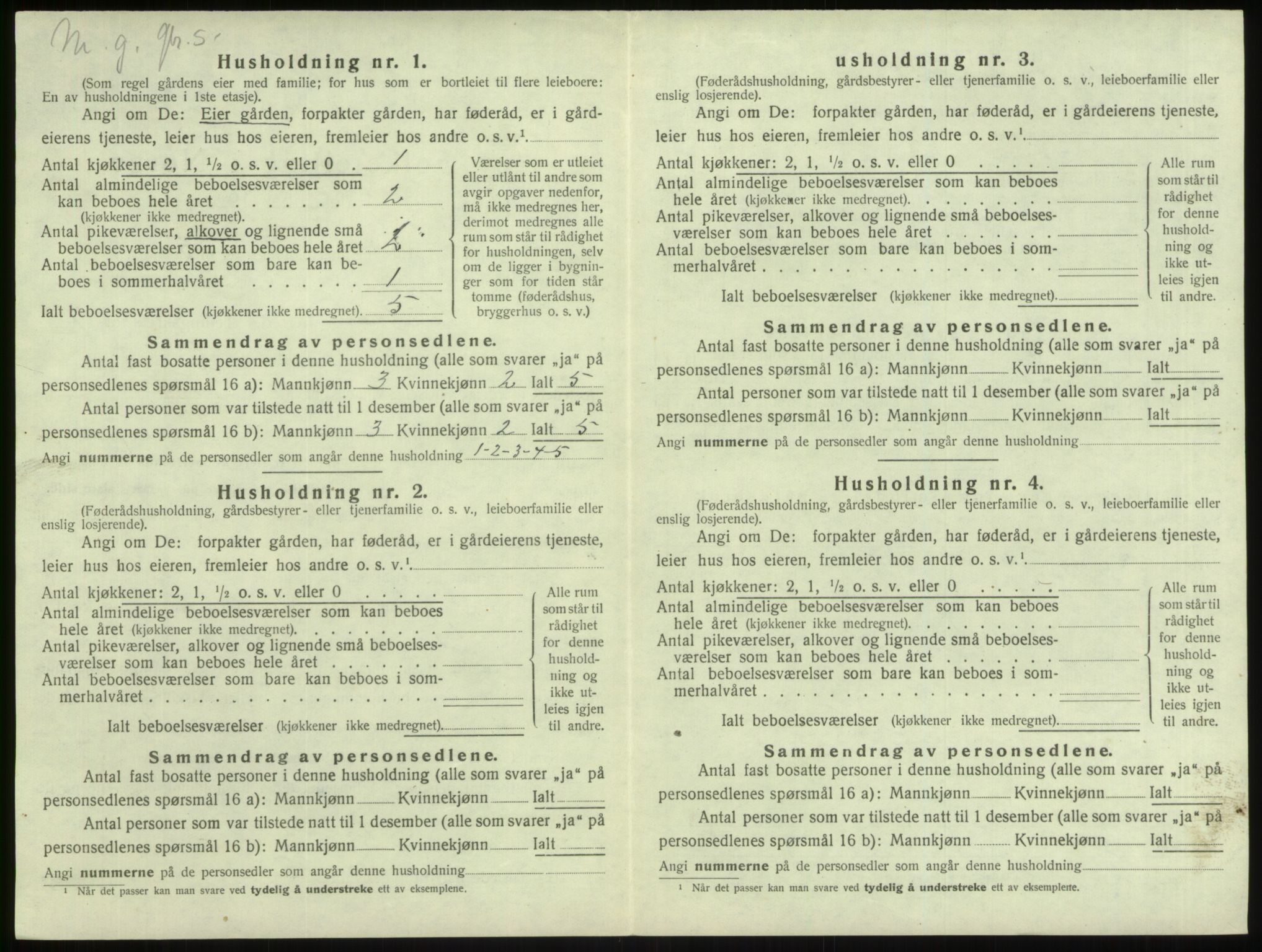 SAB, 1920 census for Lindås, 1920, p. 478