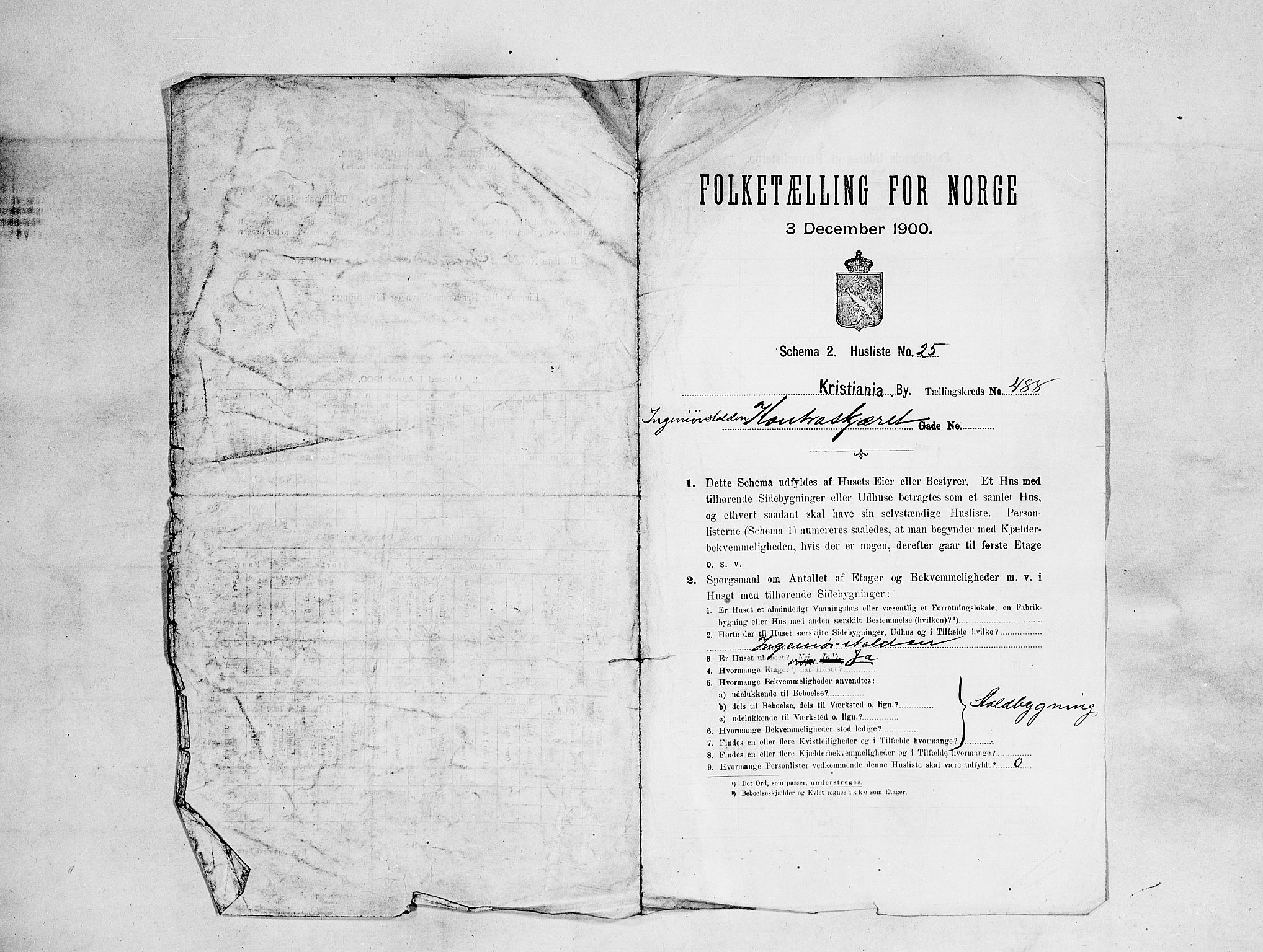 SAO, 1900 census for Kristiania, 1900, p. 891