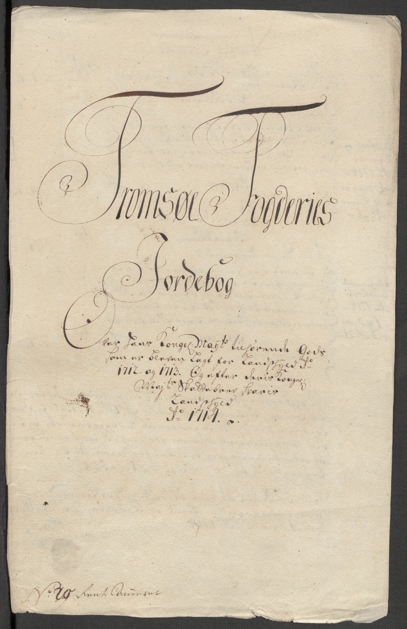 Rentekammeret inntil 1814, Reviderte regnskaper, Fogderegnskap, RA/EA-4092/R68/L4760: Fogderegnskap Senja og Troms, 1714, p. 185