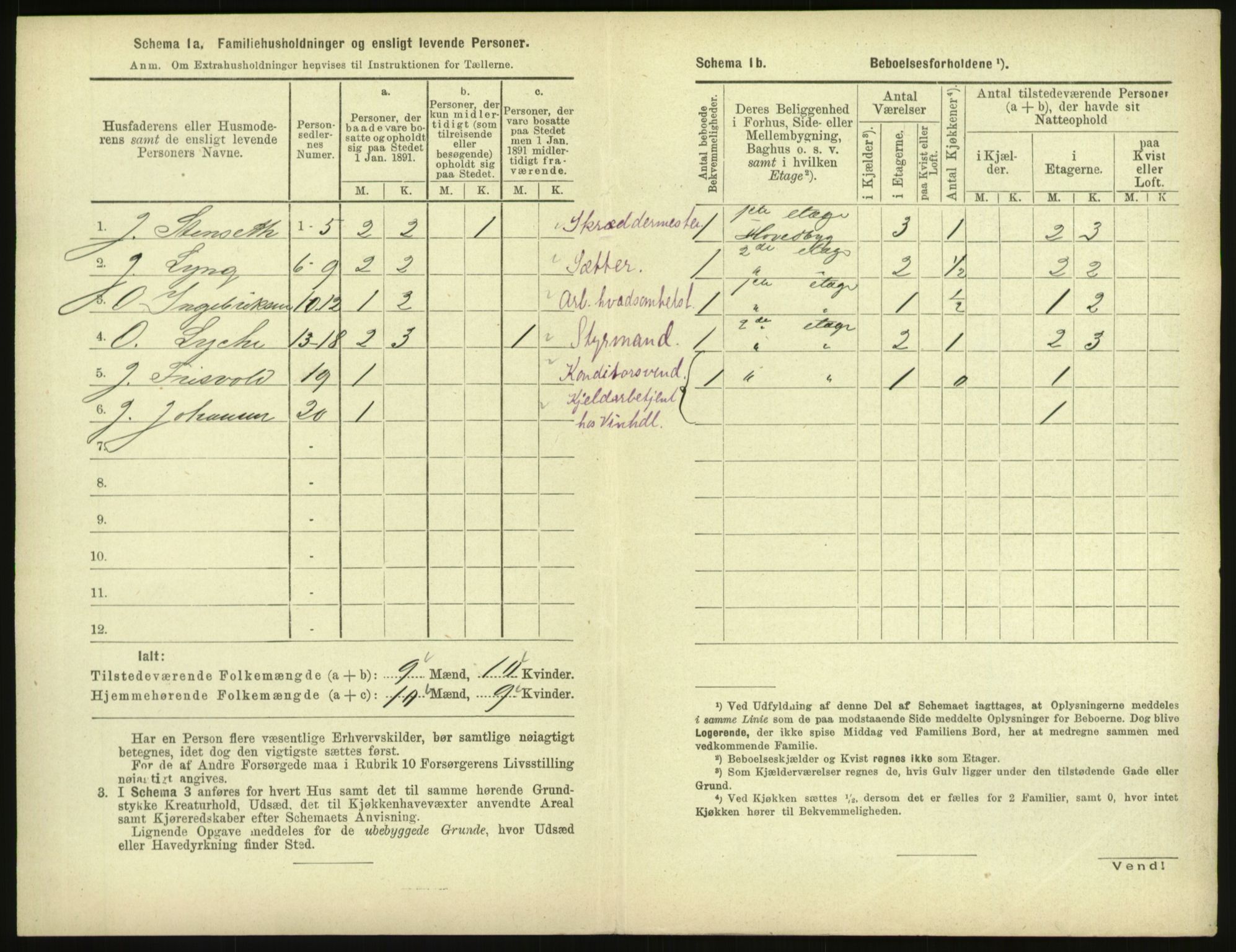 RA, 1891 census for 1601 Trondheim, 1891, p. 2297