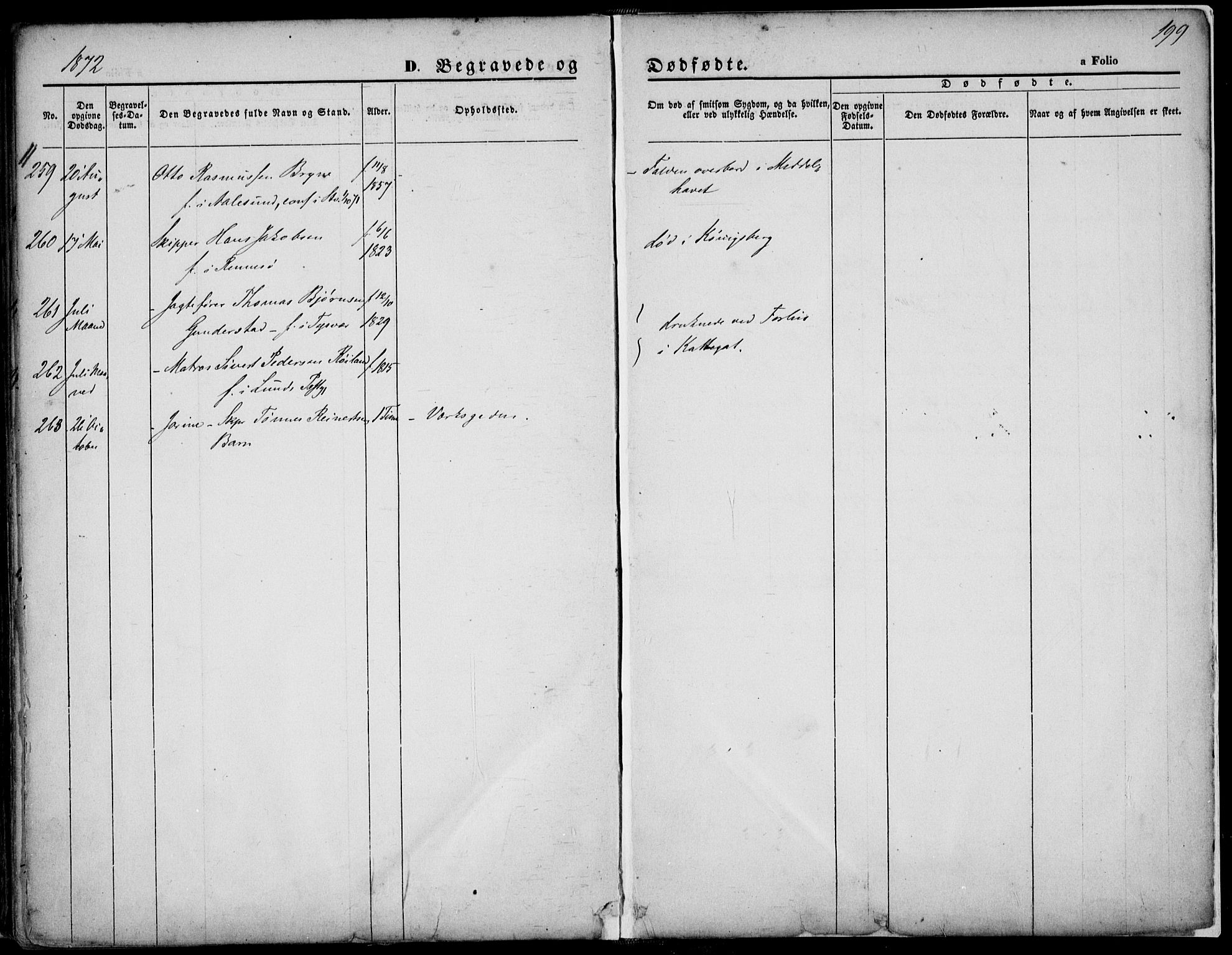 St. Petri sokneprestkontor, AV/SAST-A-101813/001/30/30BA/L0003: Parish register (official) no. A 3, 1861-1872, p. 199