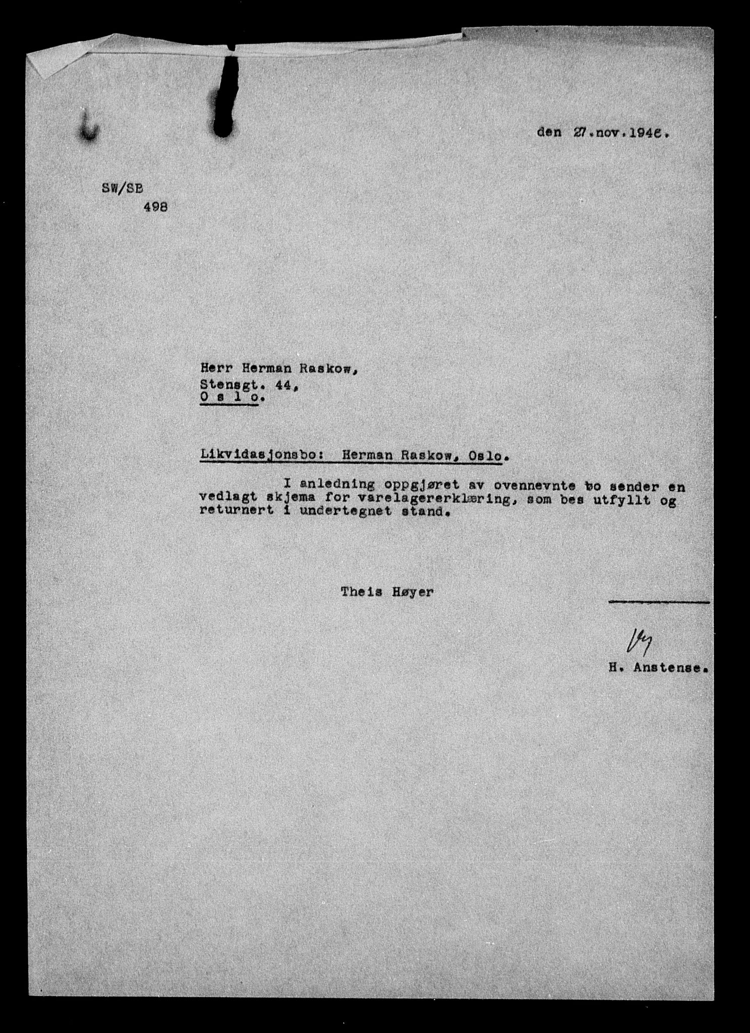 Justisdepartementet, Tilbakeføringskontoret for inndratte formuer, AV/RA-S-1564/H/Hc/Hcc/L0972: --, 1945-1947, p. 23