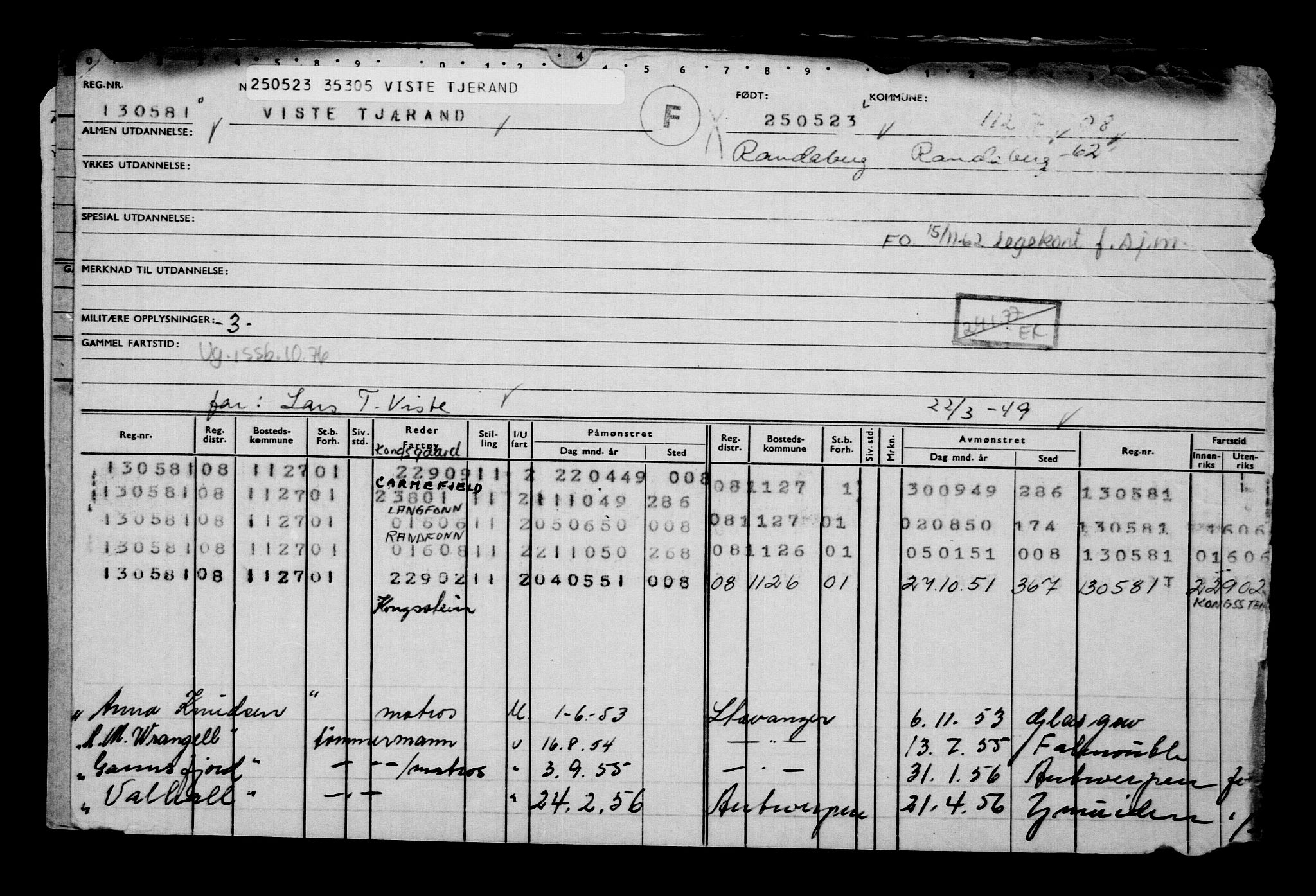 Direktoratet for sjømenn, AV/RA-S-3545/G/Gb/L0219: Hovedkort, 1923, p. 414