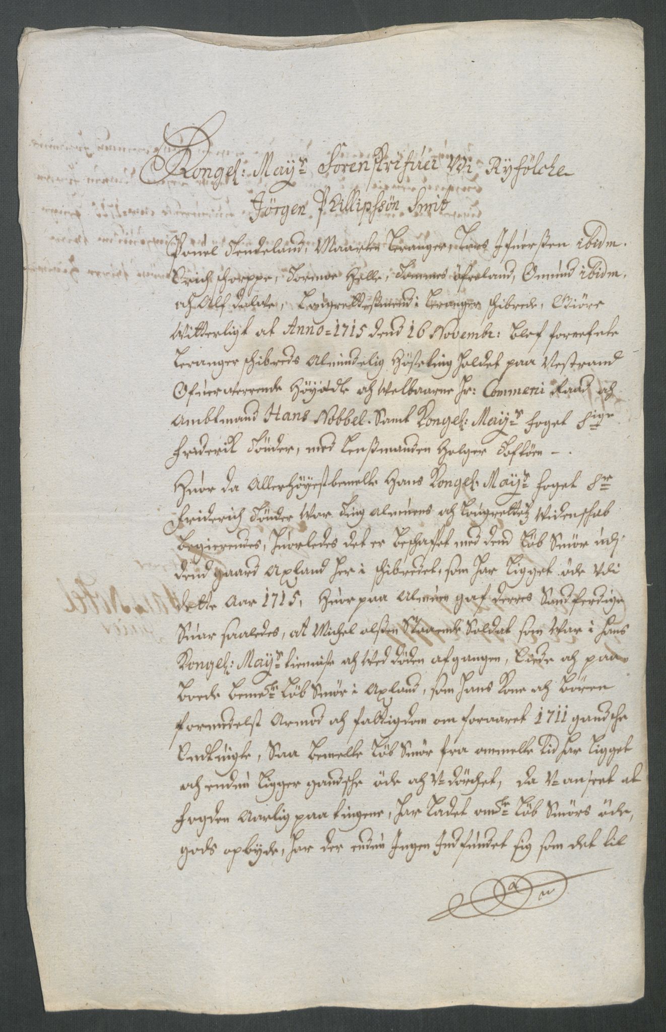 Rentekammeret inntil 1814, Reviderte regnskaper, Fogderegnskap, AV/RA-EA-4092/R47/L2868: Fogderegnskap Ryfylke, 1715, p. 218