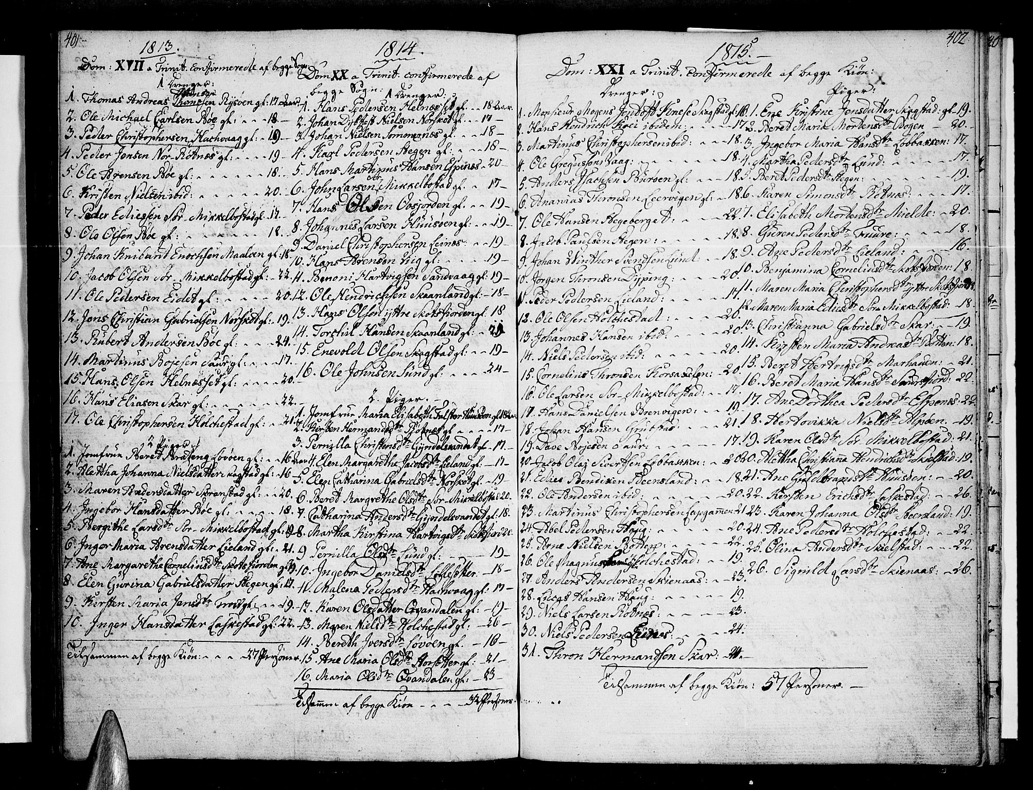 Ministerialprotokoller, klokkerbøker og fødselsregistre - Nordland, AV/SAT-A-1459/855/L0797: Parish register (official) no. 855A05, 1800-1820, p. 401-402