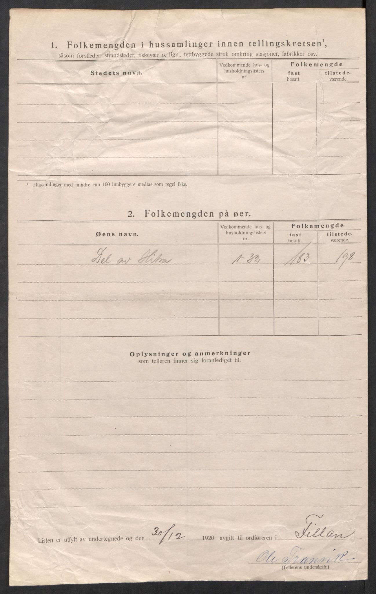 SAT, 1920 census for Fillan, 1920, p. 29