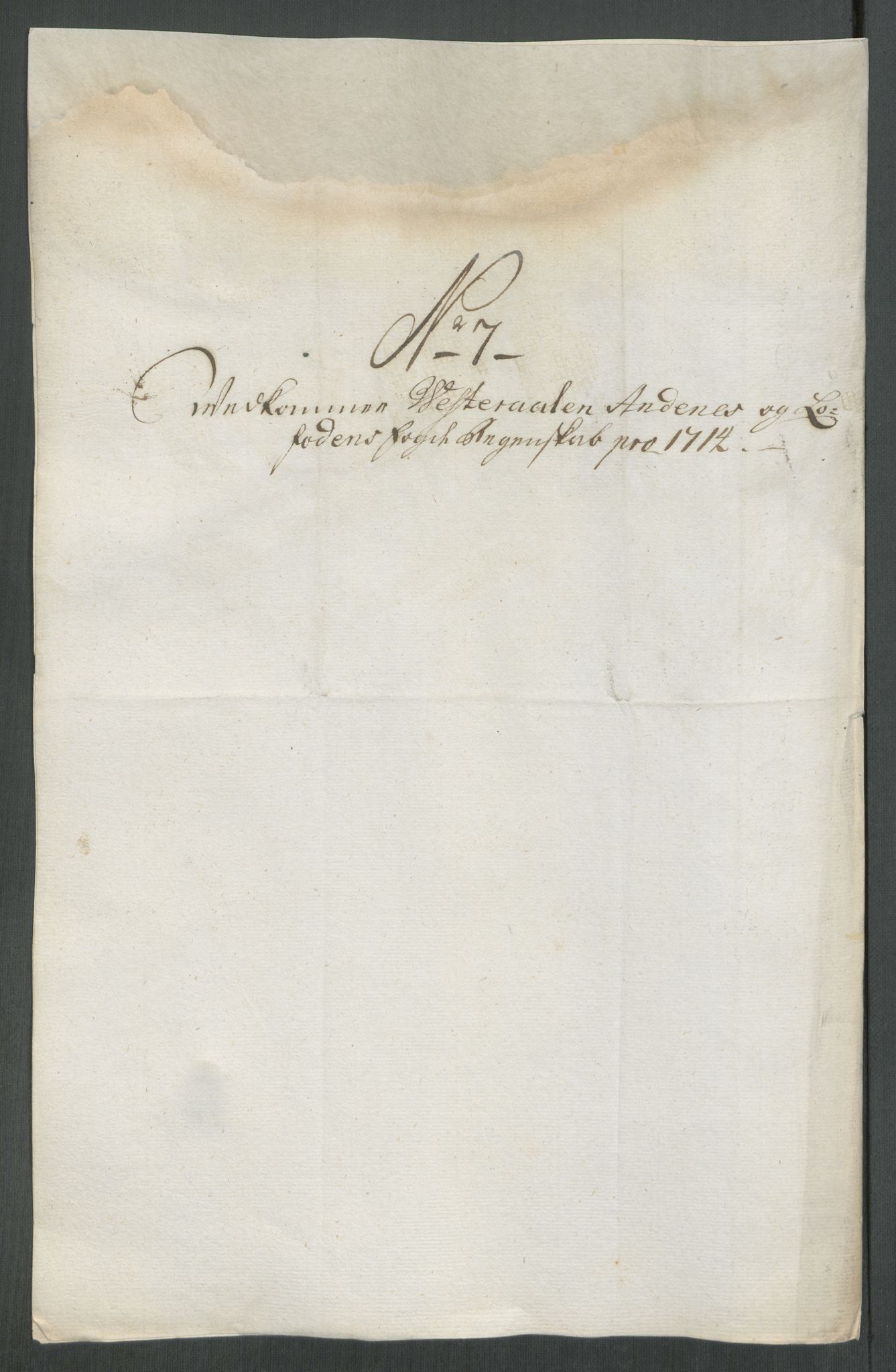 Rentekammeret inntil 1814, Reviderte regnskaper, Fogderegnskap, AV/RA-EA-4092/R67/L4680: Fogderegnskap Vesterålen, Andenes og Lofoten, 1714, p. 82