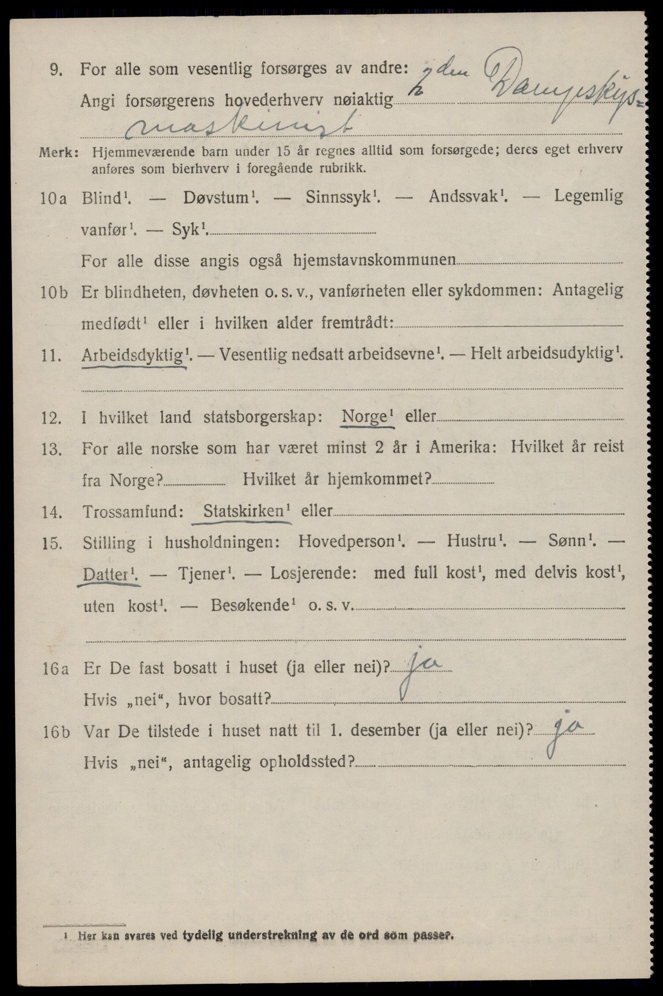 SAST, 1920 census for Hetland, 1920, p. 14662