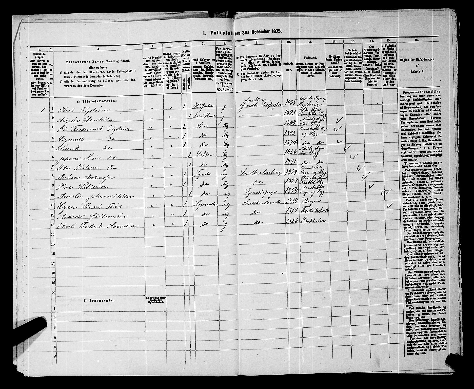 RA, 1875 census for 0212P Kråkstad, 1875, p. 1008