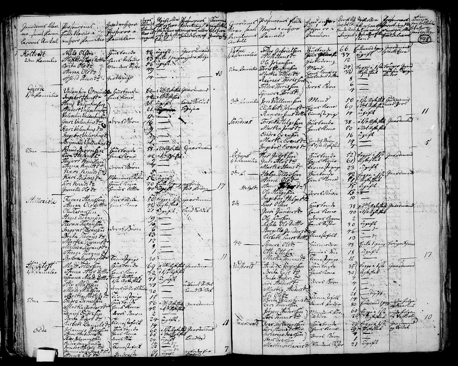 RA, 1801 census for 1154P Skjold, 1801, p. 497b-498a