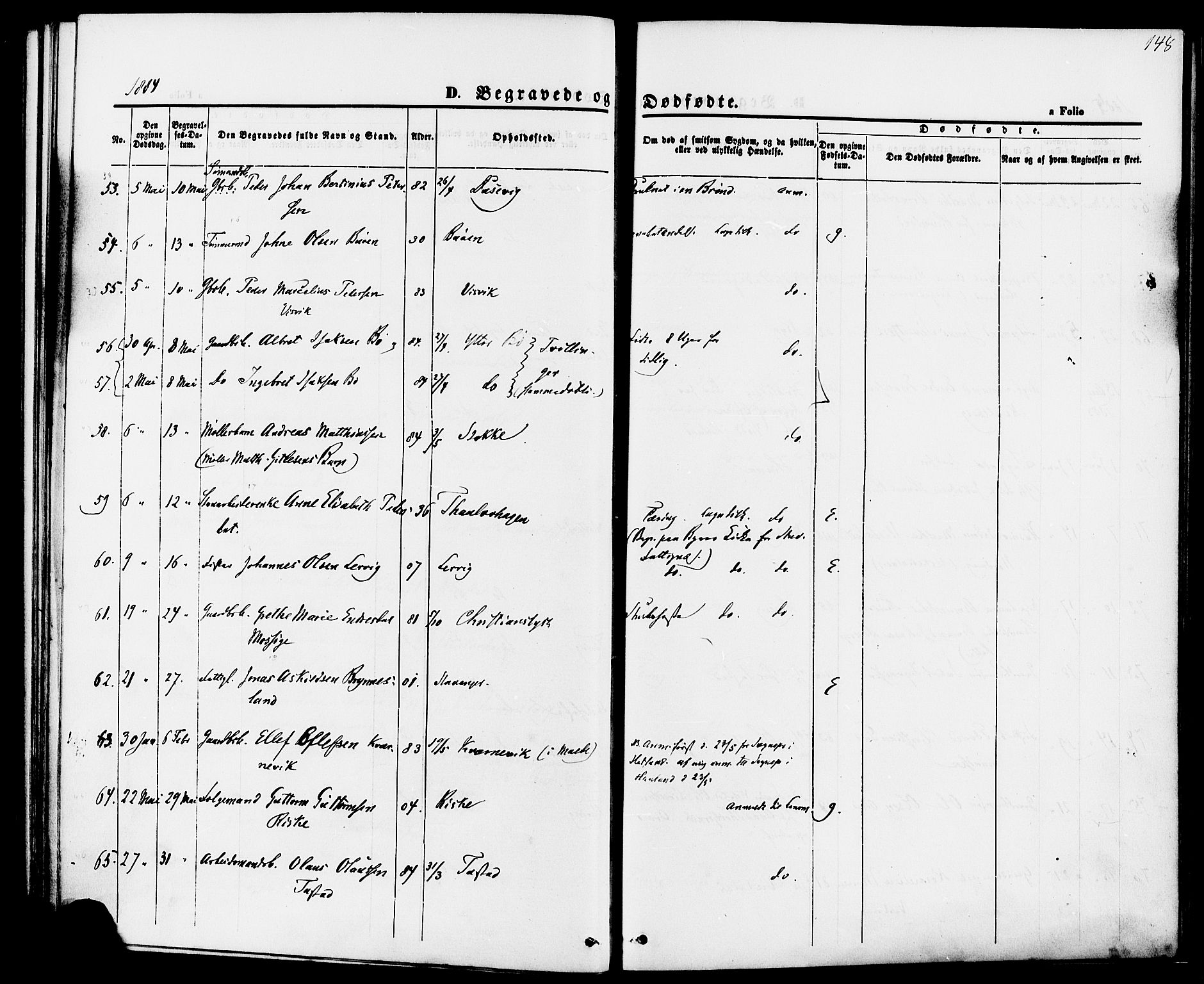 Hetland sokneprestkontor, AV/SAST-A-101826/30/30BA/L0006: Parish register (official) no. A 6, 1869-1884, p. 148