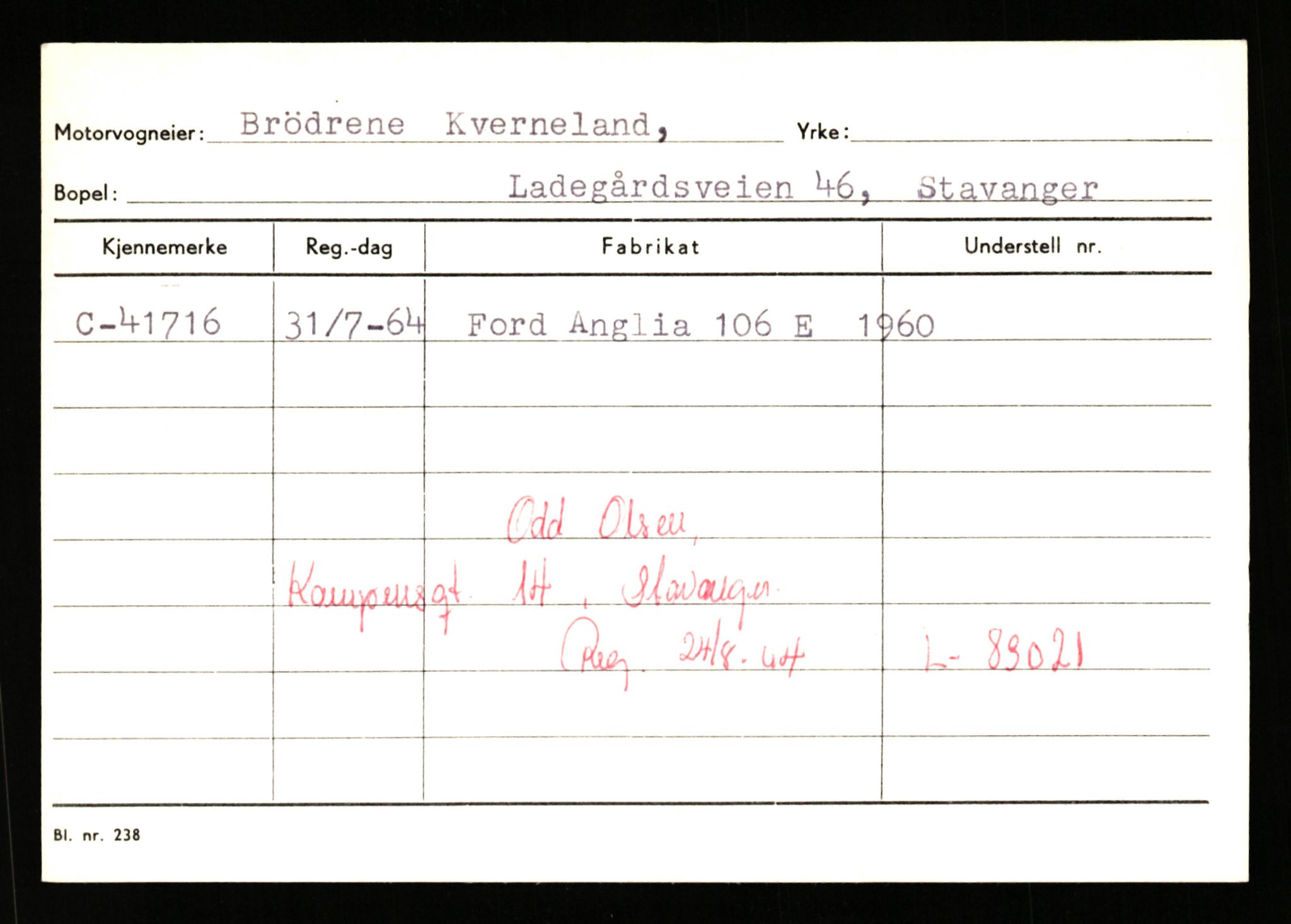 Stavanger trafikkstasjon, AV/SAST-A-101942/0/G/L0006: Registreringsnummer: 34250 - 49007, 1930-1971, p. 1997