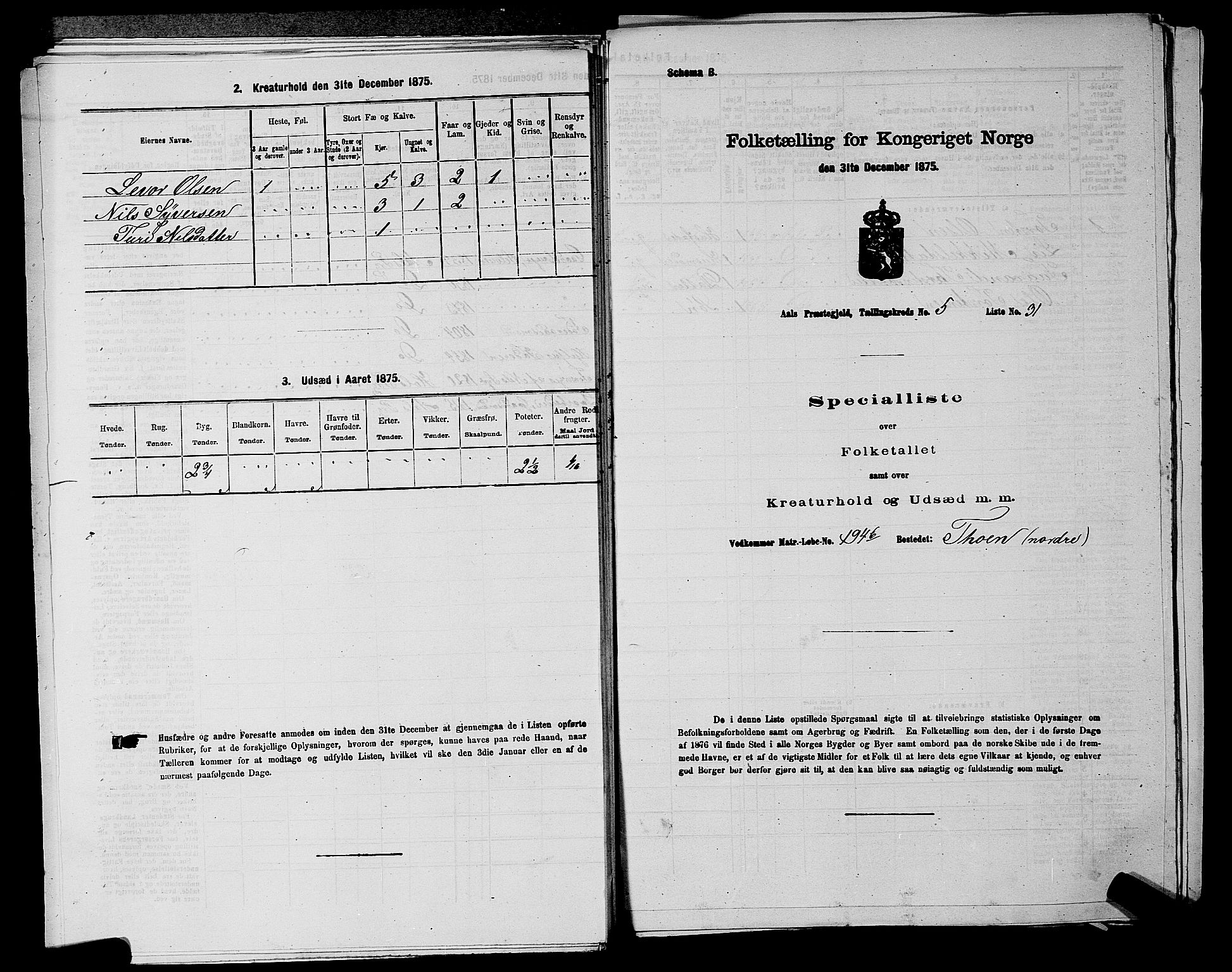 SAKO, 1875 census for 0619P Ål, 1875, p. 678