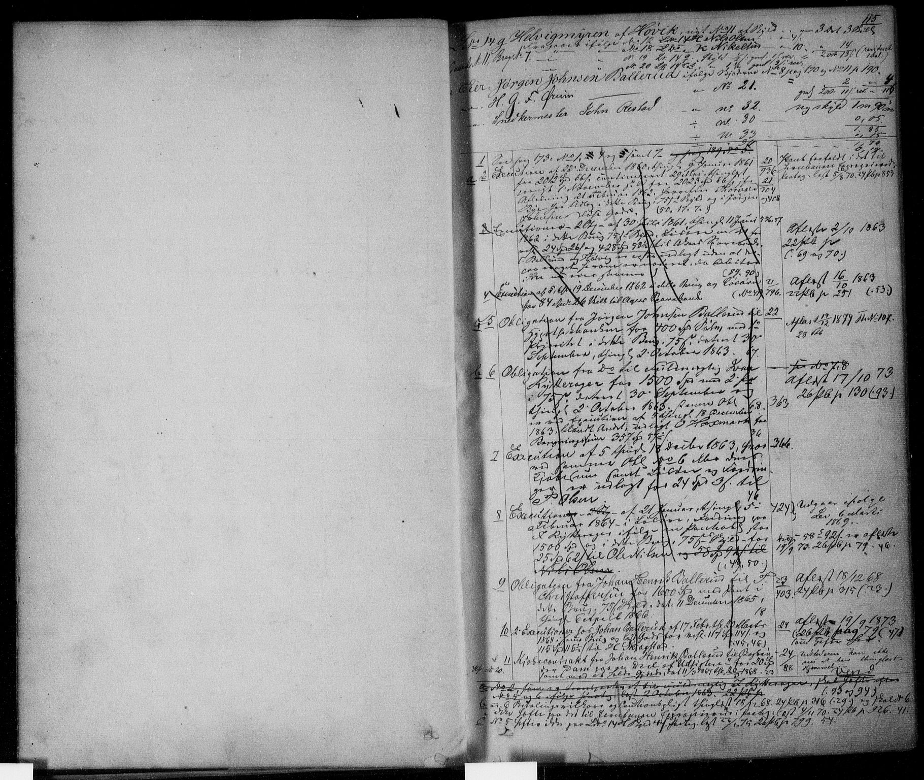 Aker sorenskriveri, SAO/A-10895/G/Ga/Gab/Gabh/L0001: Mortgage register no. VIII 1, 1843-1895, p. 114-115
