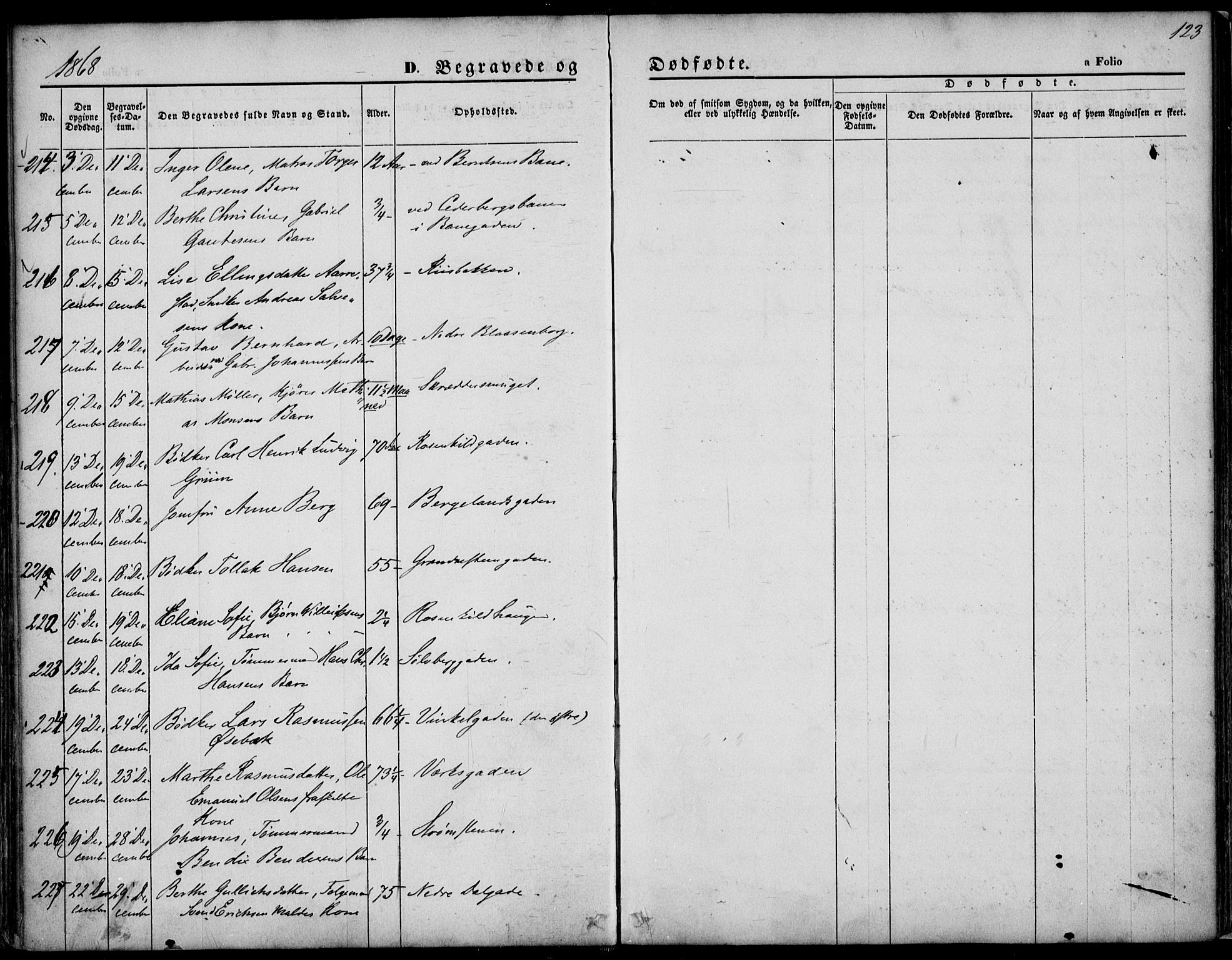 St. Petri sokneprestkontor, SAST/A-101813/001/30/30BA/L0003: Parish register (official) no. A 3, 1861-1872, p. 123