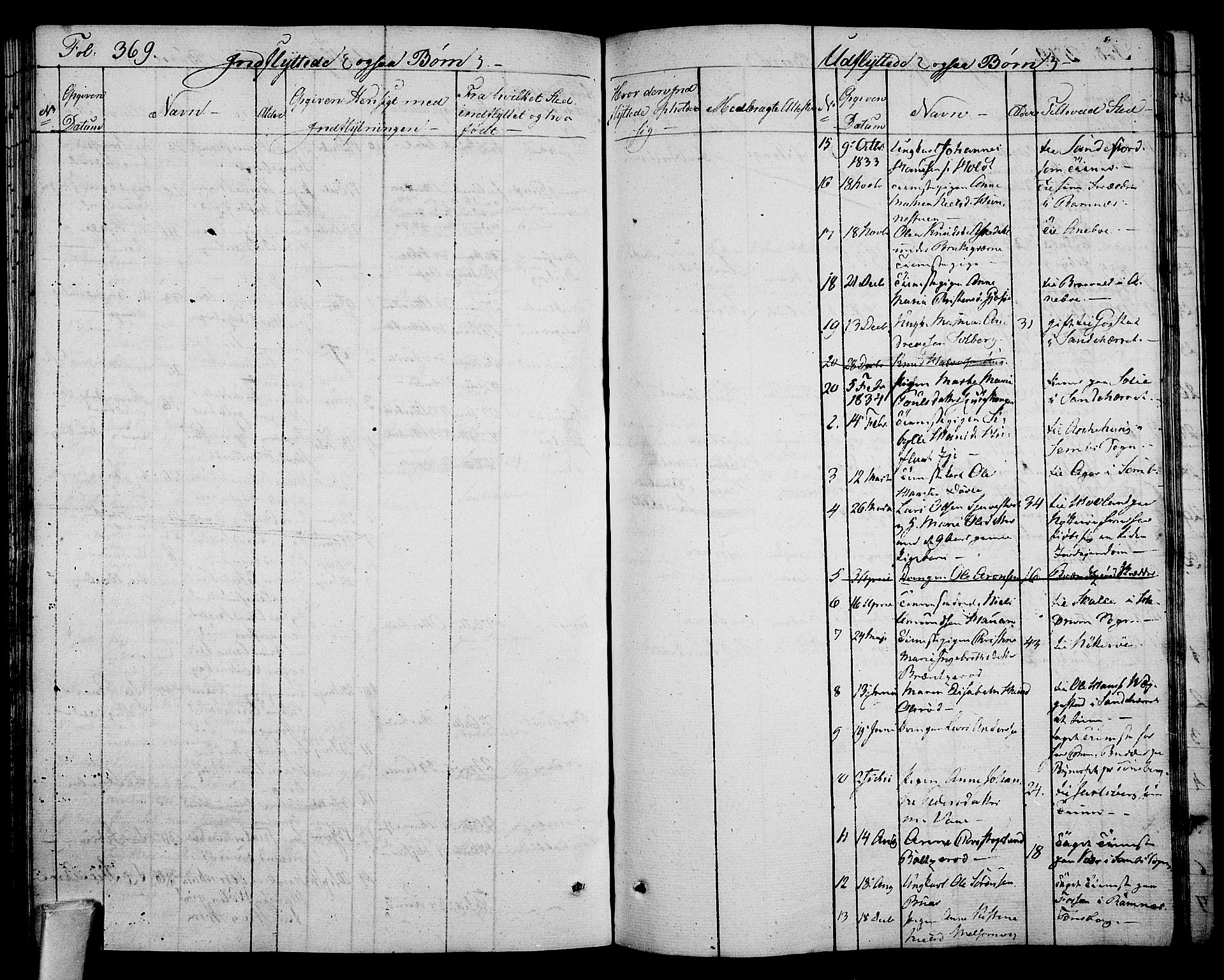 Stokke kirkebøker, SAKO/A-320/F/Fa/L0006: Parish register (official) no. I 6, 1826-1843, p. 369