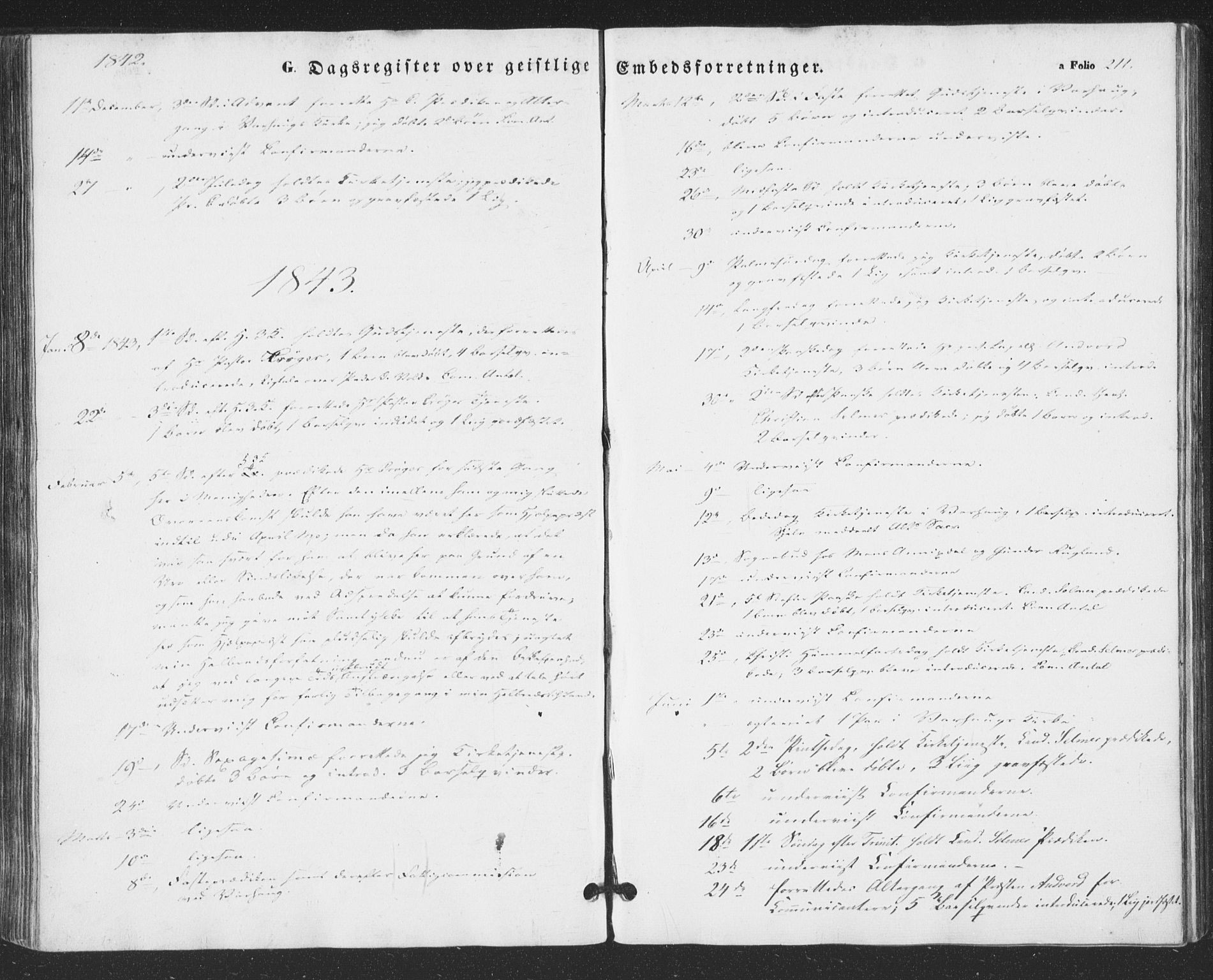 Hå sokneprestkontor, AV/SAST-A-101801/001/30BA/L0007: Parish register (official) no. A 6, 1842-1855, p. 211