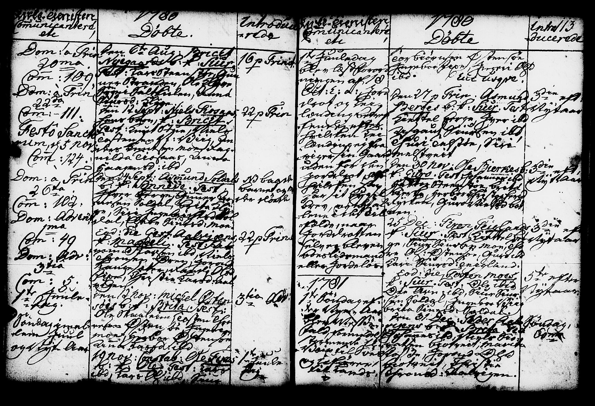 Kvam sokneprestembete, SAB/A-76201/H/Haa: Parish register (official) no. A 4, 1743-1795, p. 113