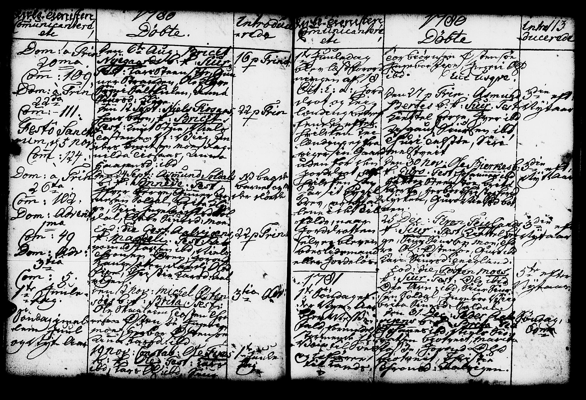 Kvam sokneprestembete, AV/SAB-A-76201/H/Haa: Parish register (official) no. A 4, 1743-1795, p. 113