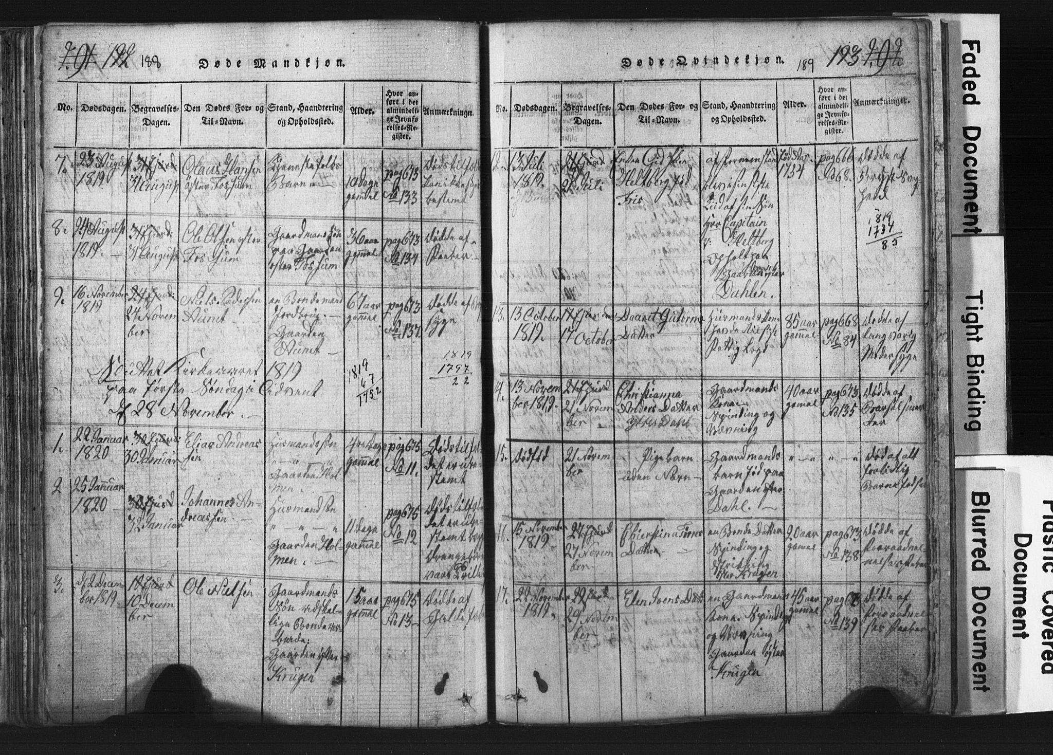 Ministerialprotokoller, klokkerbøker og fødselsregistre - Nord-Trøndelag, SAT/A-1458/701/L0017: Parish register (copy) no. 701C01, 1817-1825, p. 188-189