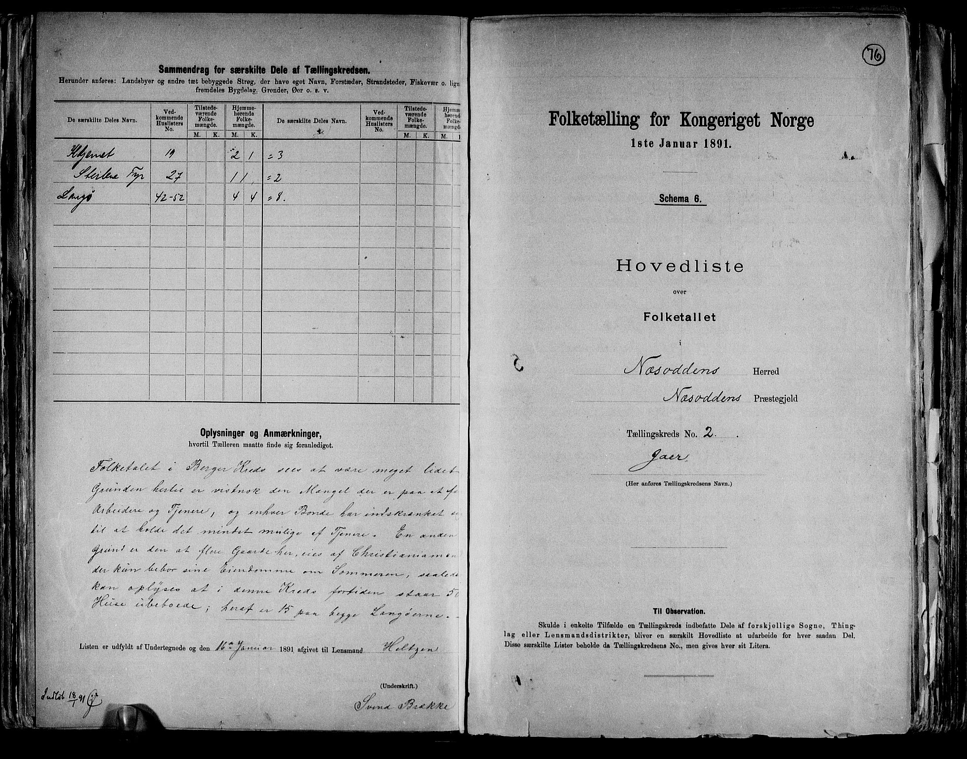 RA, 1891 census for 0216 Nesodden, 1891, p. 7