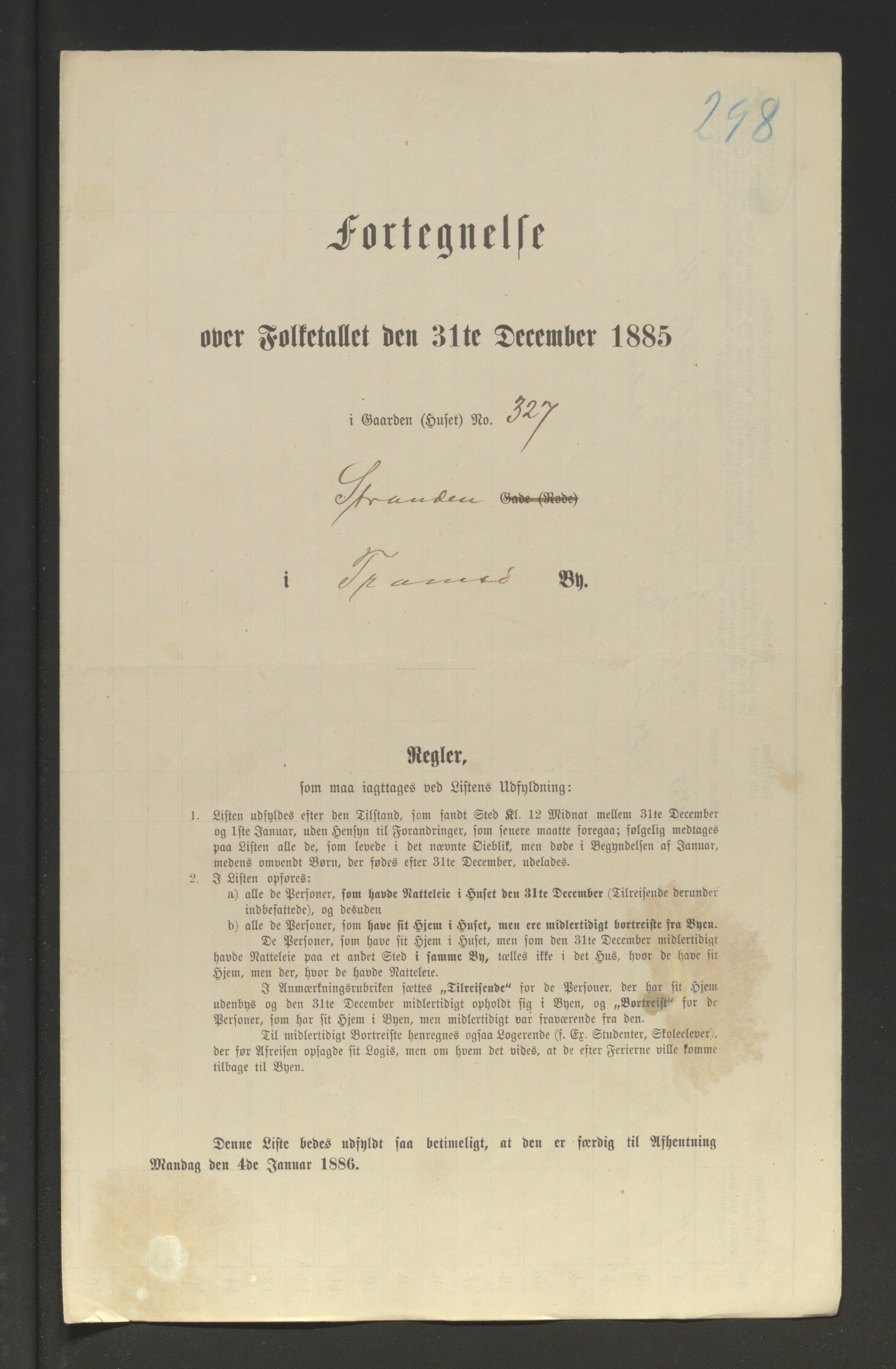 SATØ, 1885 census for 1902 Tromsø, 1885, p. 298a