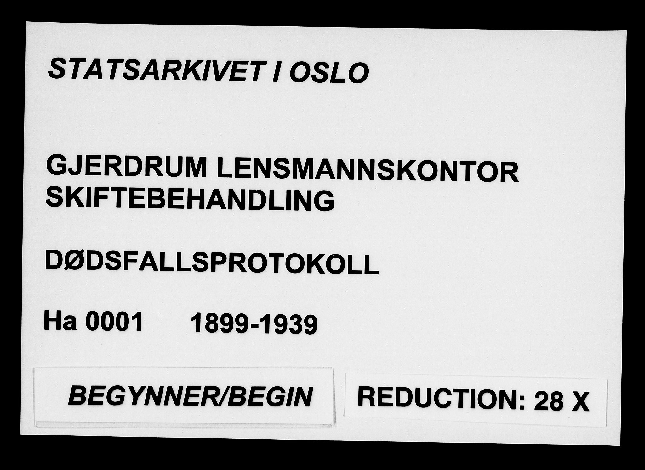 Gjerdrum lensmannskontor, SAO/A-10413/H/Ha/L0001: Dødsfallsprotokoll, 1899-1939