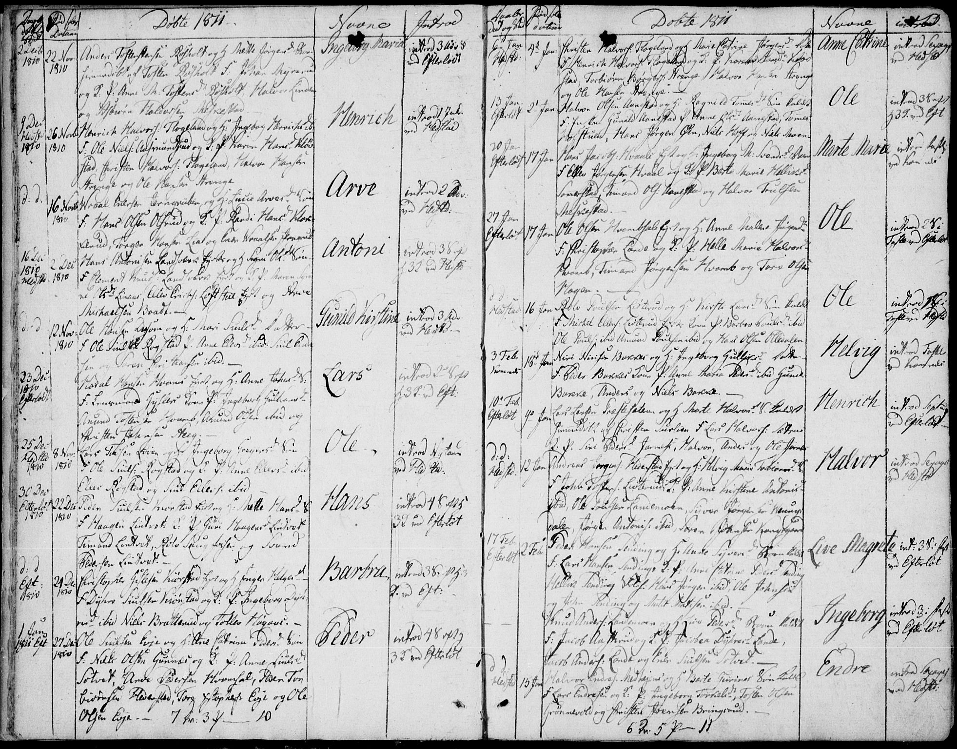 Sandsvær kirkebøker, SAKO/A-244/F/Fa/L0003: Parish register (official) no. I 3, 1809-1817, p. 10-11