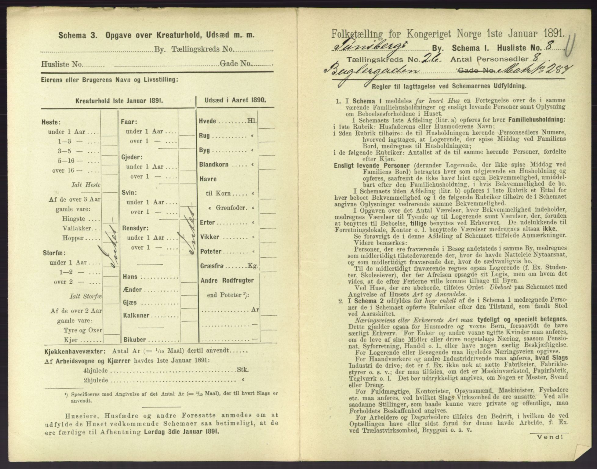 RA, 1891 census for 0705 Tønsberg, 1891, p. 832