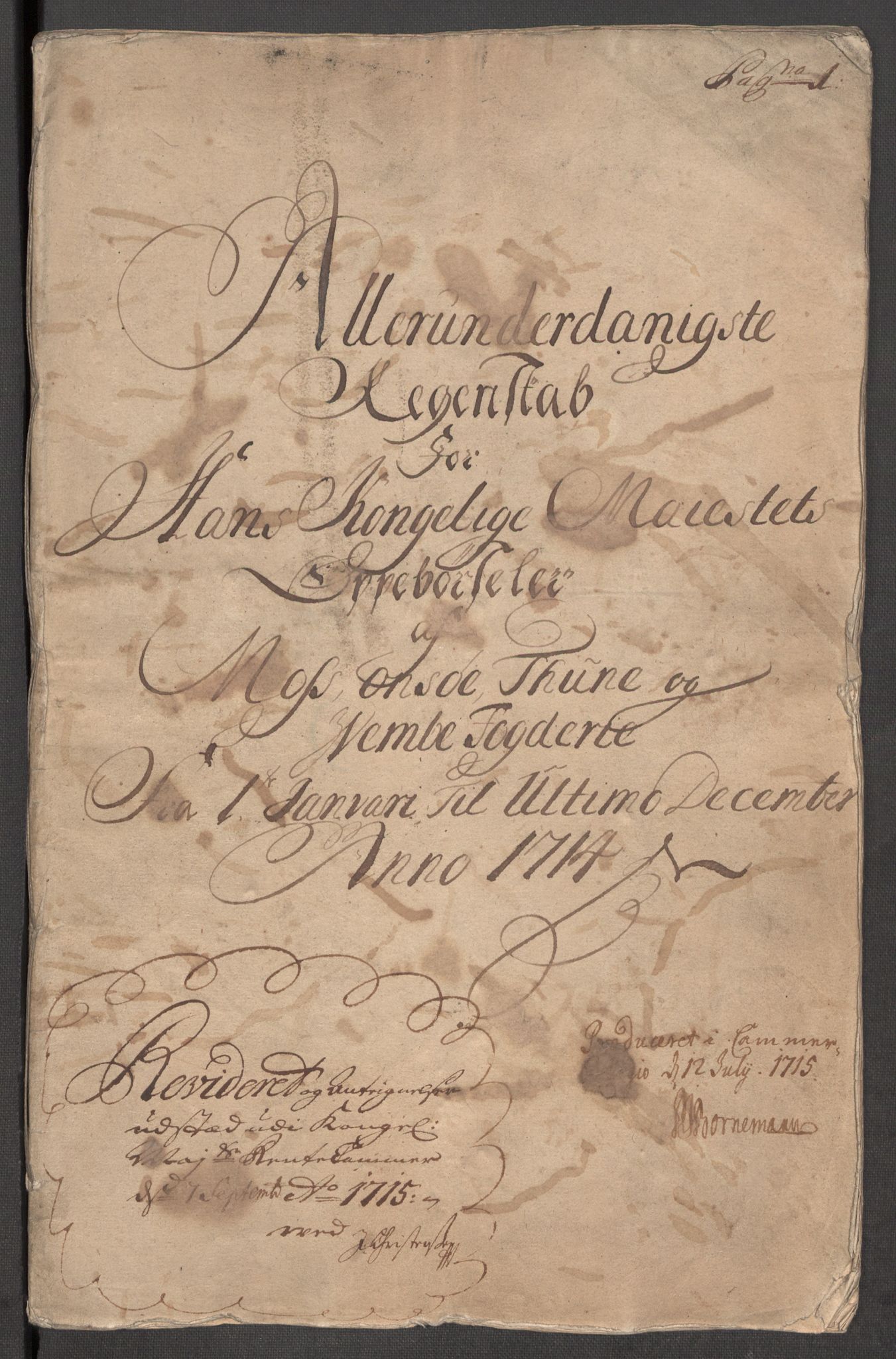 Rentekammeret inntil 1814, Reviderte regnskaper, Fogderegnskap, RA/EA-4092/R04/L0138: Fogderegnskap Moss, Onsøy, Tune, Veme og Åbygge, 1713-1714, p. 332