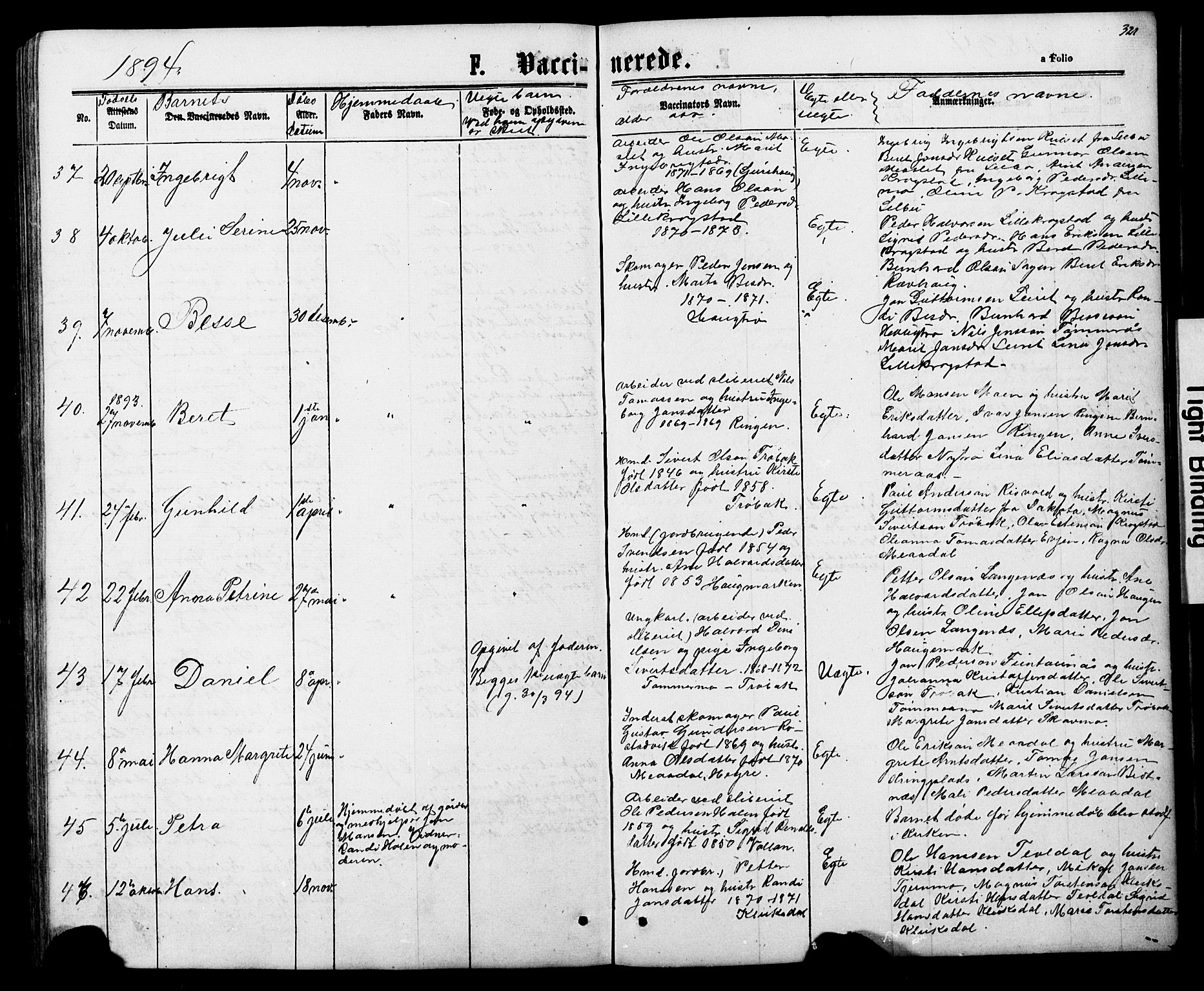 Ministerialprotokoller, klokkerbøker og fødselsregistre - Nord-Trøndelag, AV/SAT-A-1458/706/L0049: Parish register (copy) no. 706C01, 1864-1895, p. 321