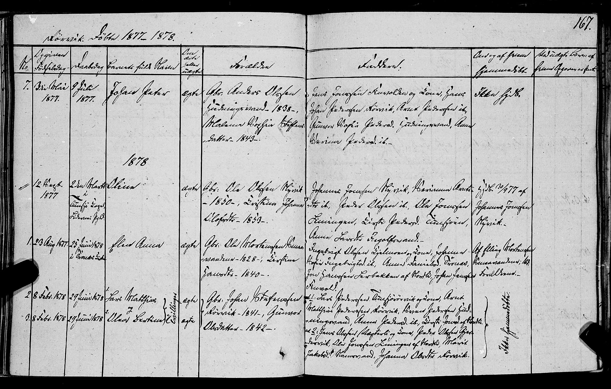 Ministerialprotokoller, klokkerbøker og fødselsregistre - Nord-Trøndelag, SAT/A-1458/762/L0538: Parish register (official) no. 762A02 /1, 1833-1879, p. 167