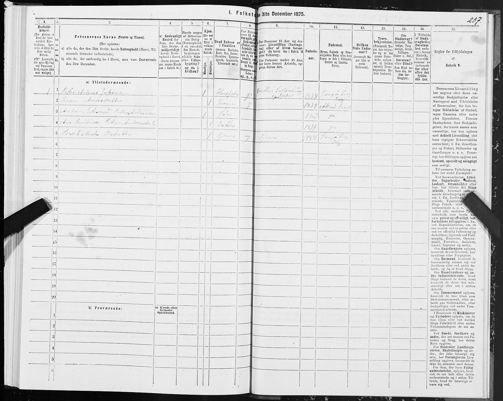 SAT, 1875 census for 1545P Aukra, 1875, p. 2237