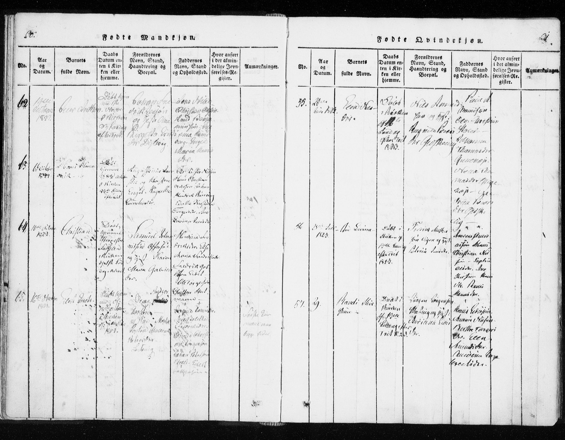 Tranøy sokneprestkontor, SATØ/S-1313/I/Ia/Iaa/L0004kirke: Parish register (official) no. 4, 1820-1829, p. 30-31