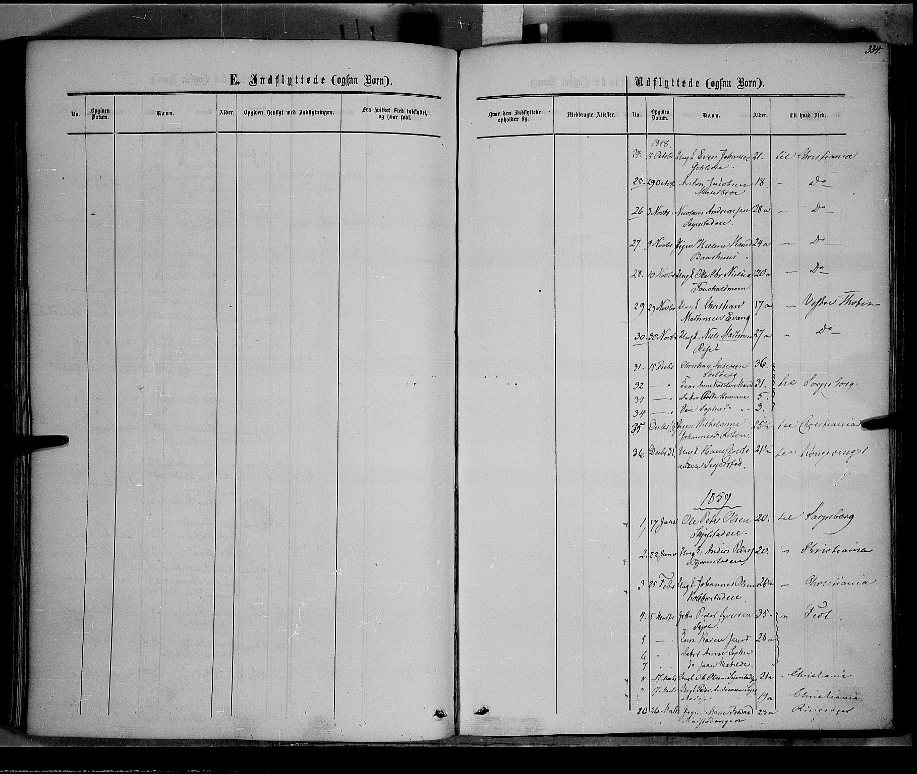 Østre Toten prestekontor, SAH/PREST-104/H/Ha/Haa/L0004: Parish register (official) no. 4, 1857-1865, p. 334