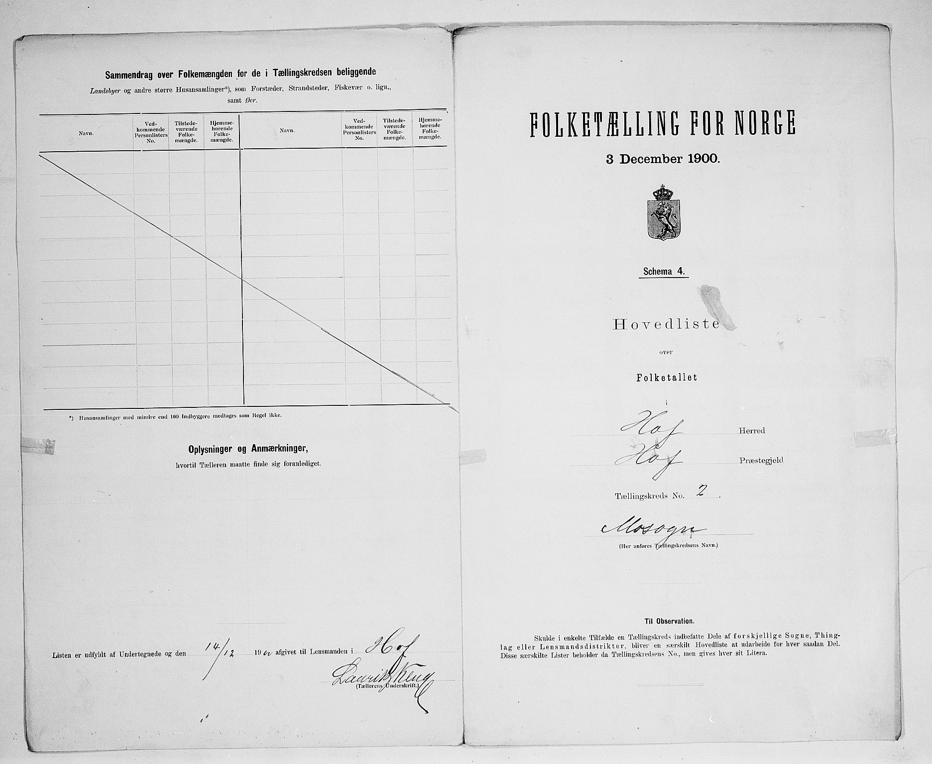 SAH, 1900 census for Hof, 1900, p. 17